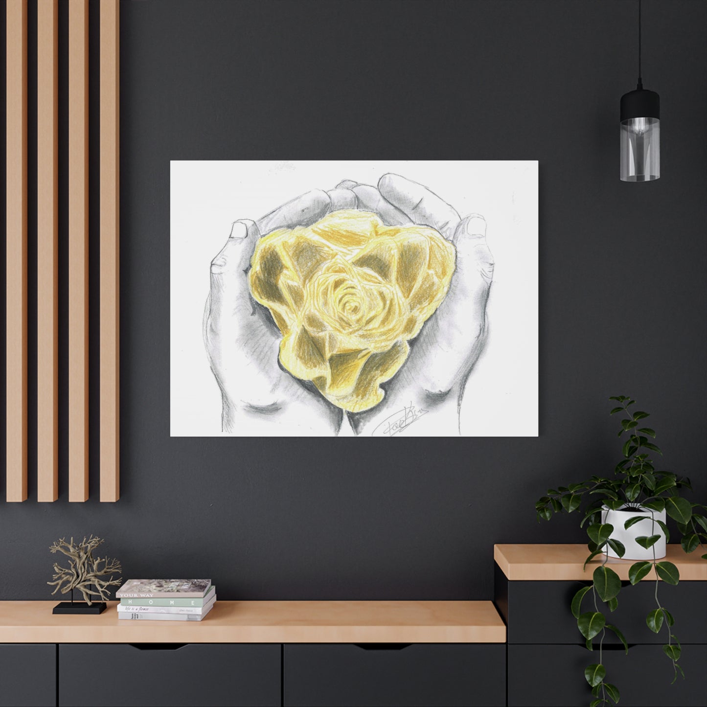 Yellow Rose - Canvas Gallery Wrap