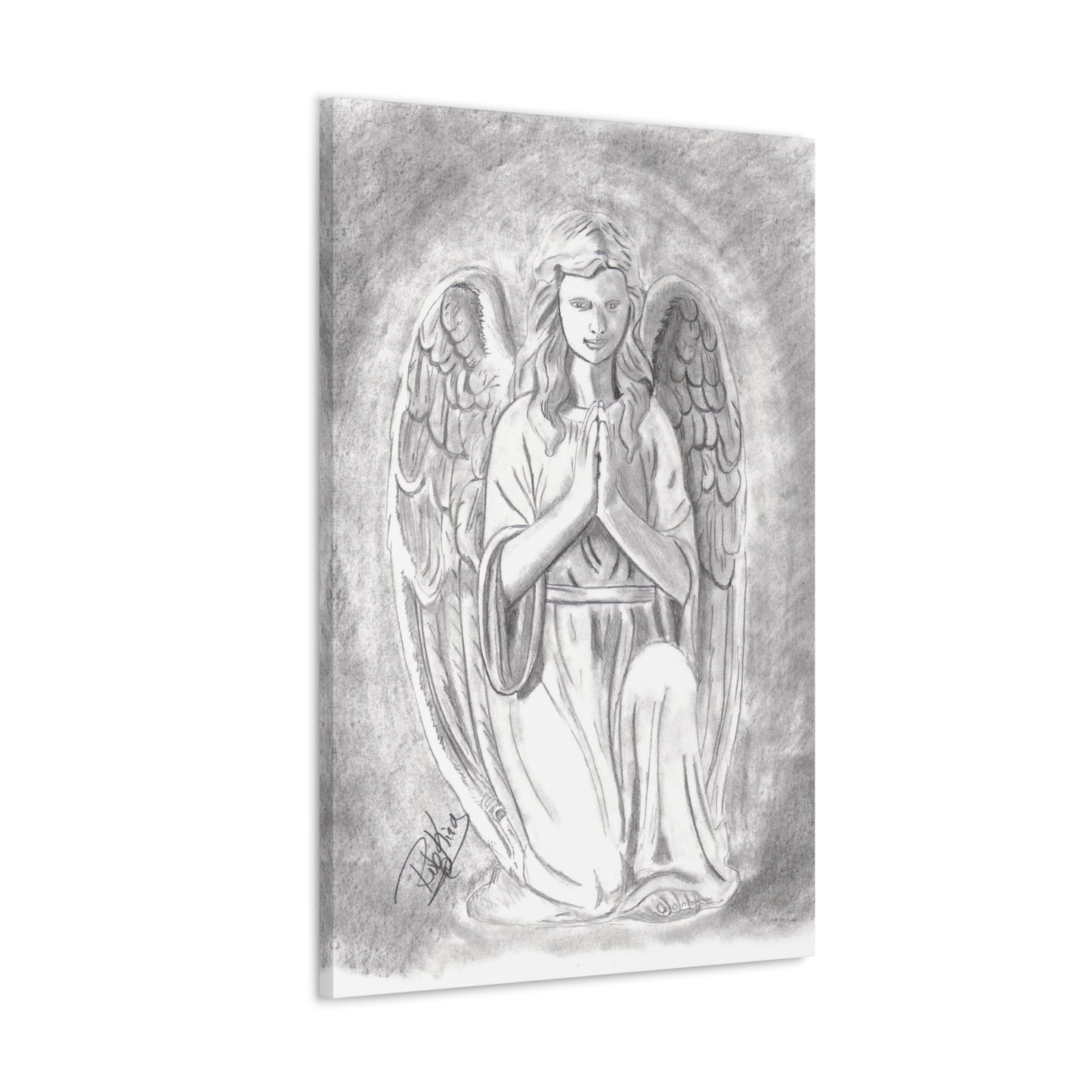 Angel Statue - Canvas Gallery Wraps