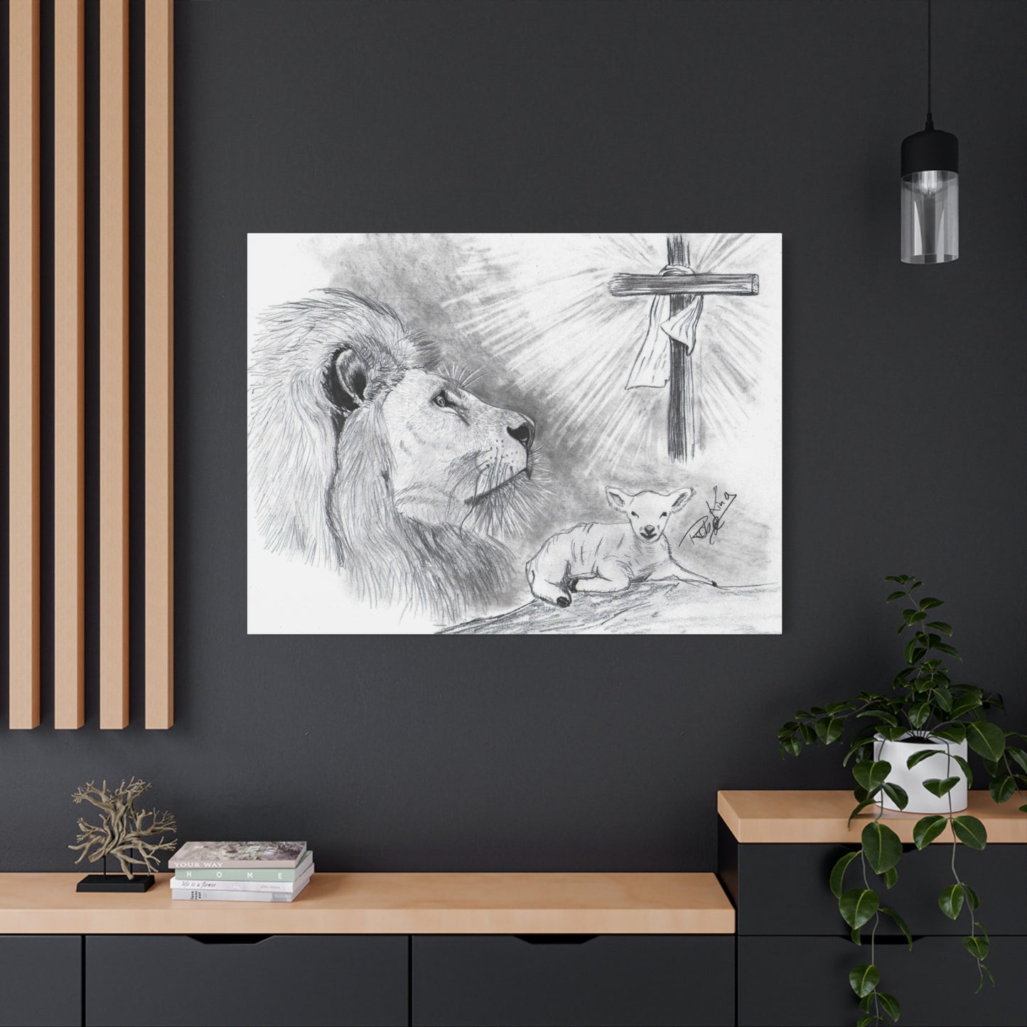 Lion and Lamb - Canvas Gallery Wrap