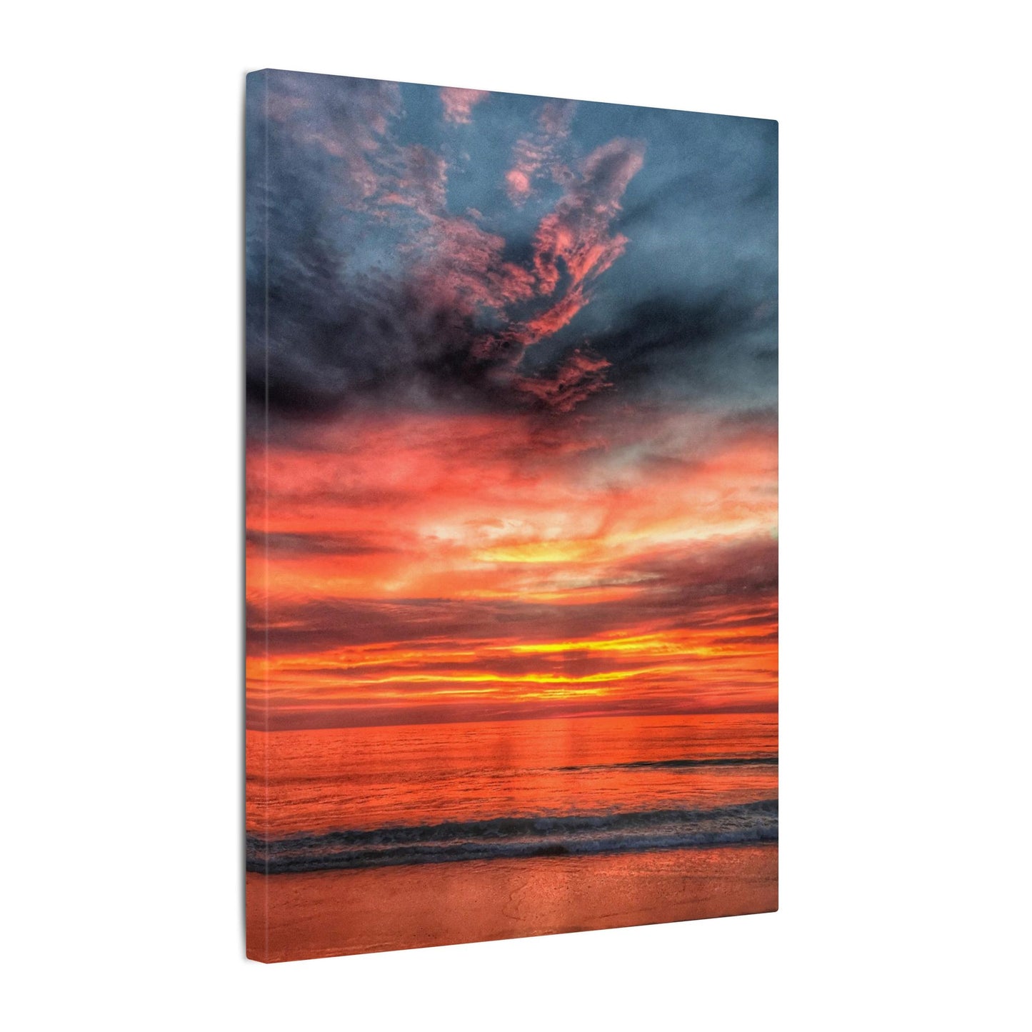 Atlantic Red Sunrise Reflection