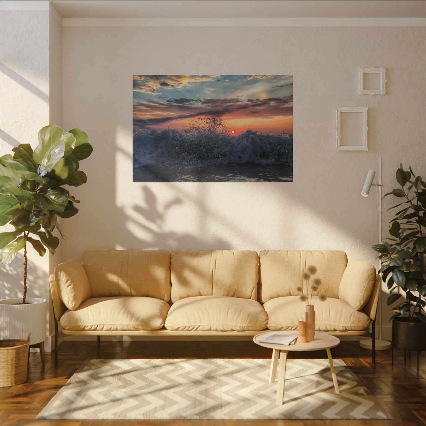 Heavan Meets The Sea - Canvas Wrap