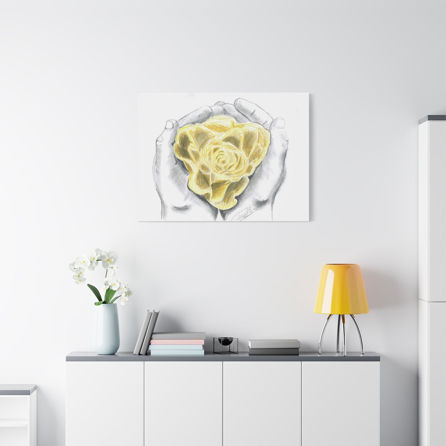 Yellow Rose - Canvas Gallery Wrap