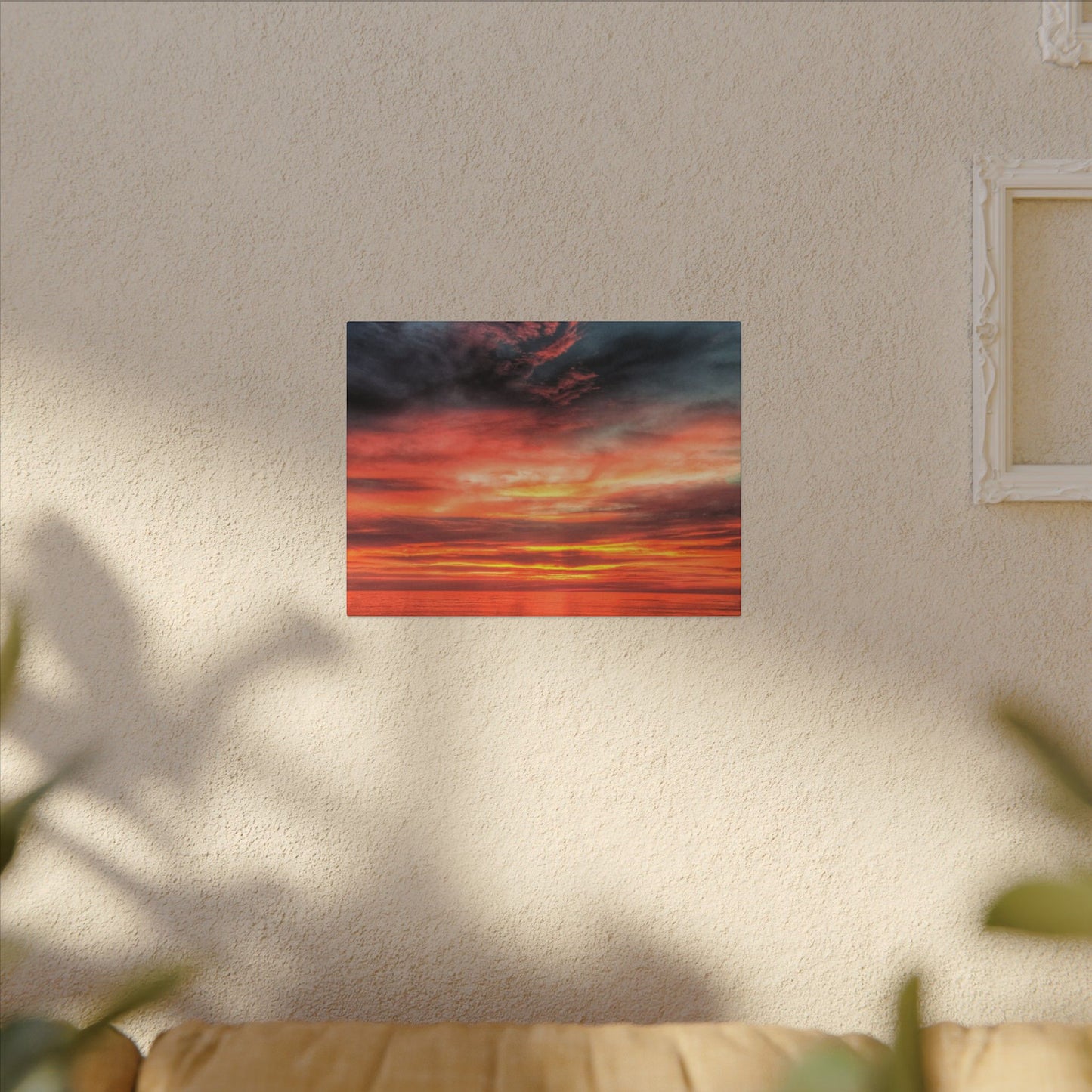 Atlantic Red Sunrise Reflection