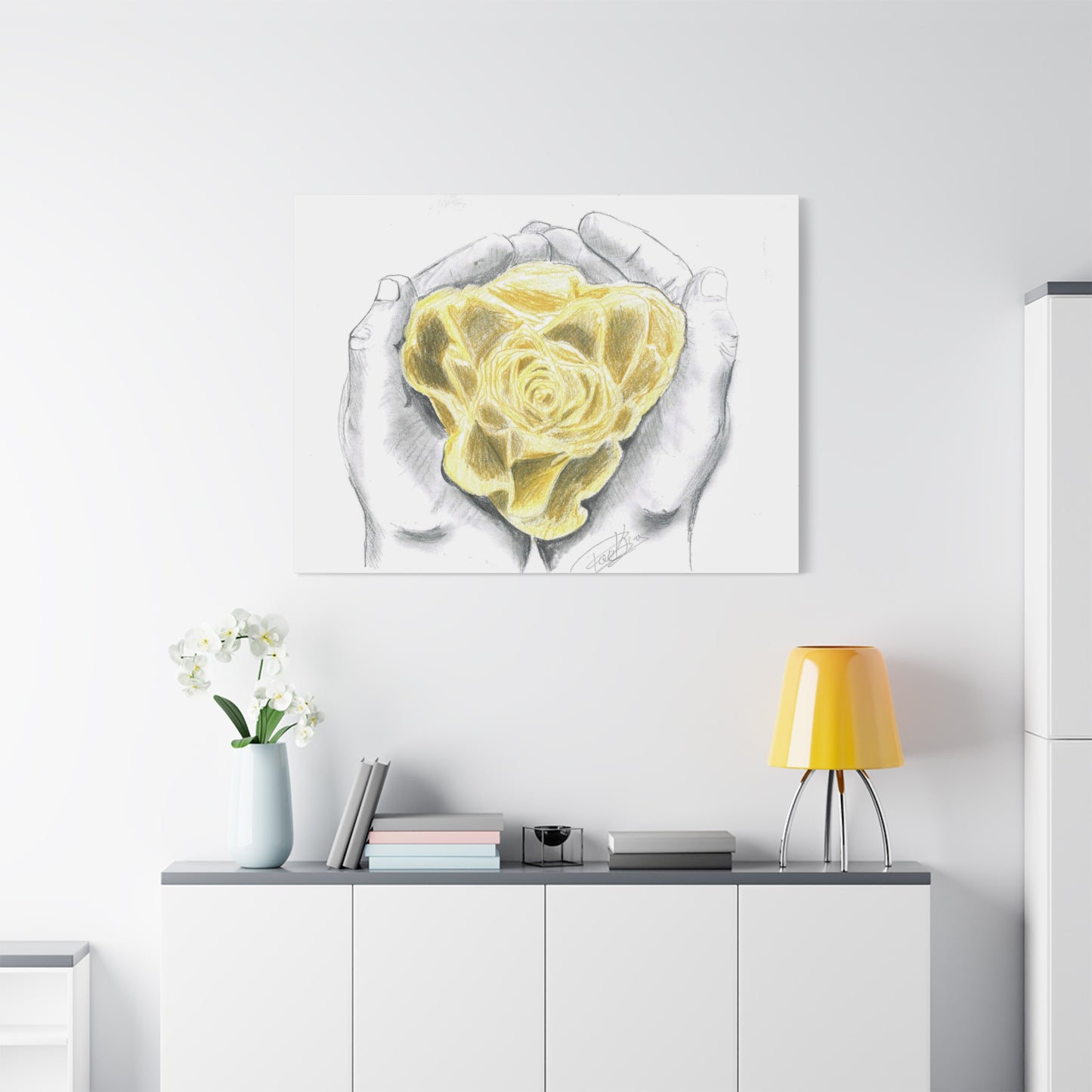 Yellow Rose - Canvas Gallery Wrap