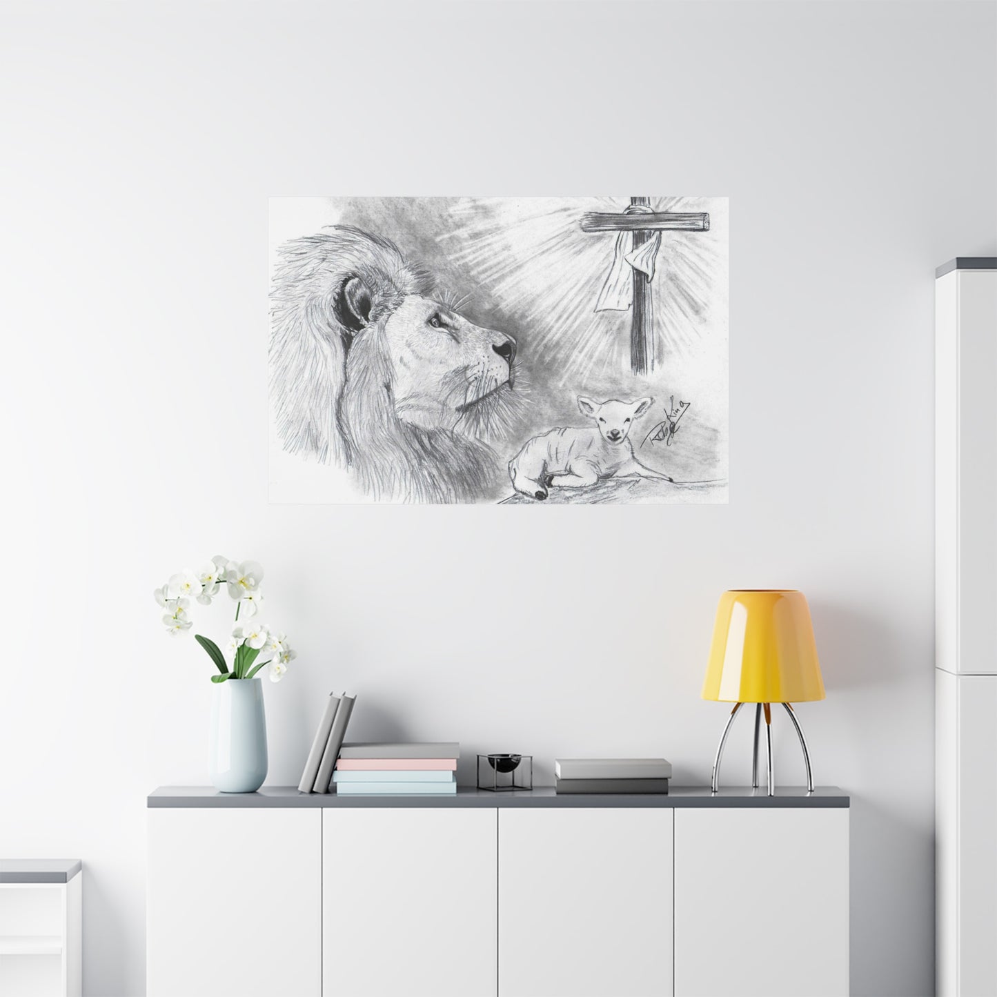 Lion and Lamb - Canvas Gallery Wrap