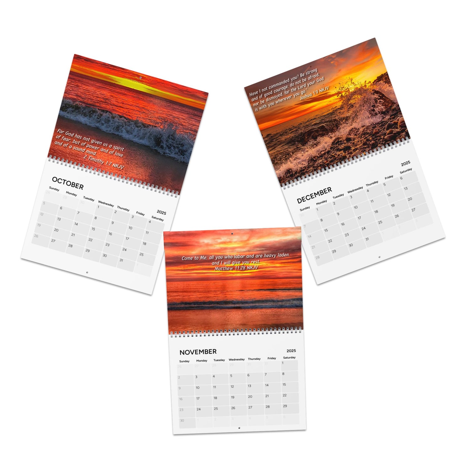 2025 God's Beauty Wall Calendar - Including Scripture Each Month