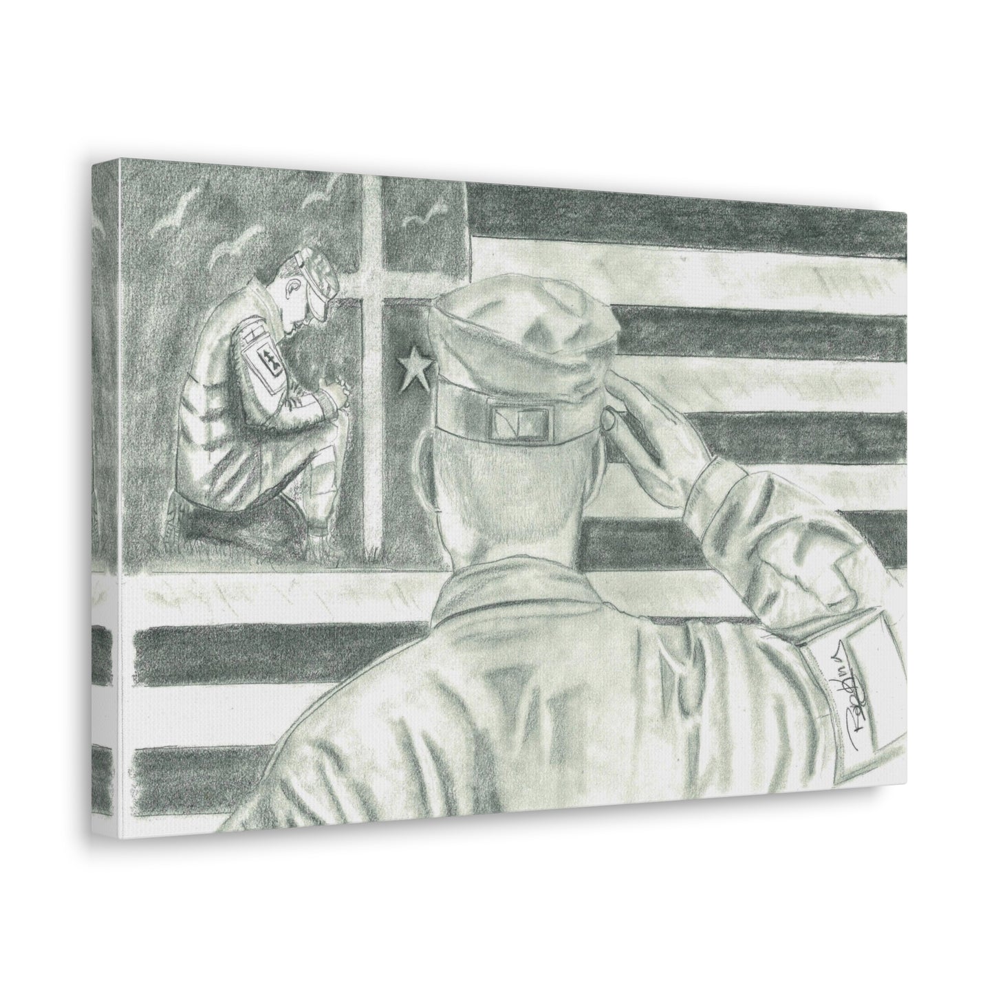 Service and Prayer - Canvas Gallery Wrap