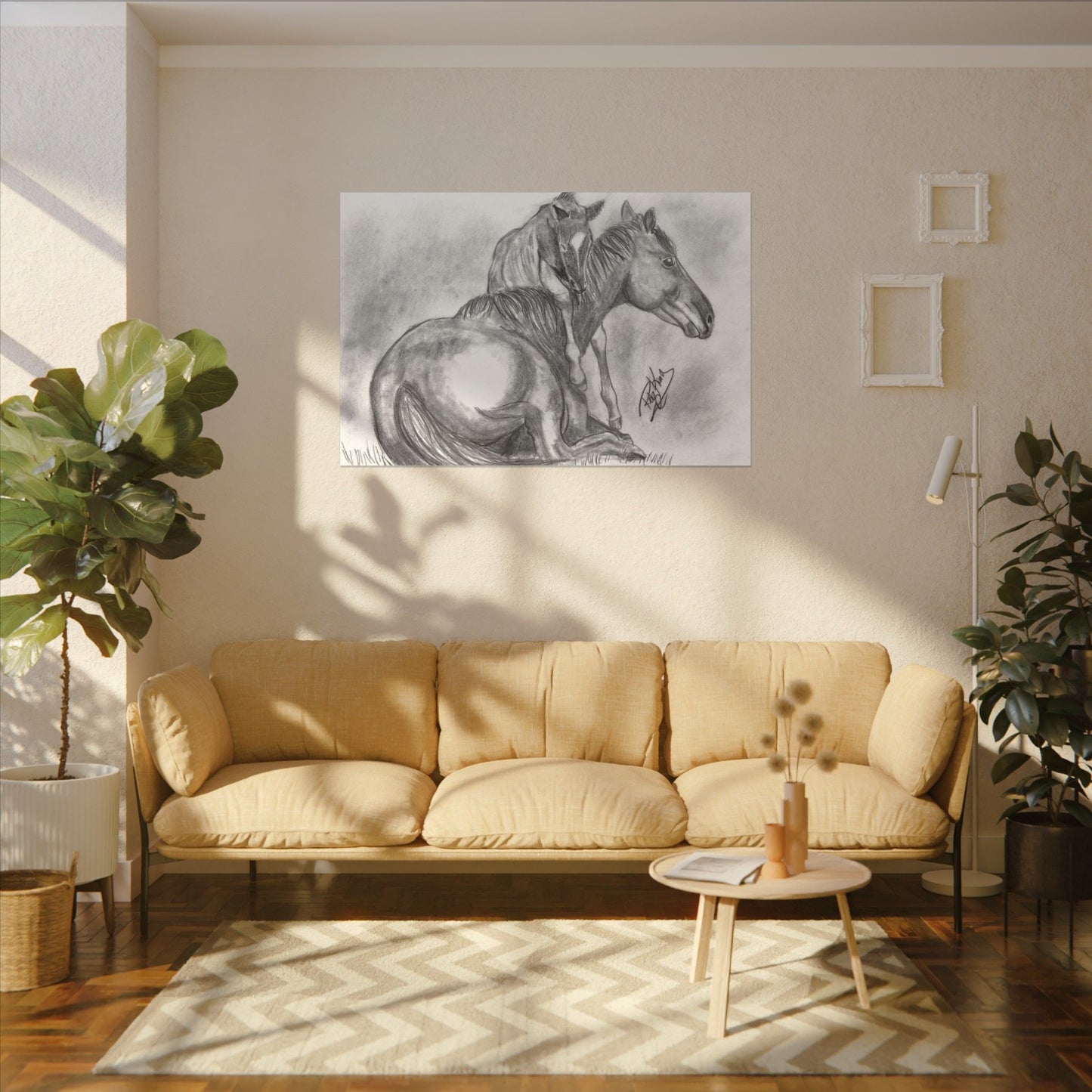 Horse and Foal - Canvas Gallery Wrap