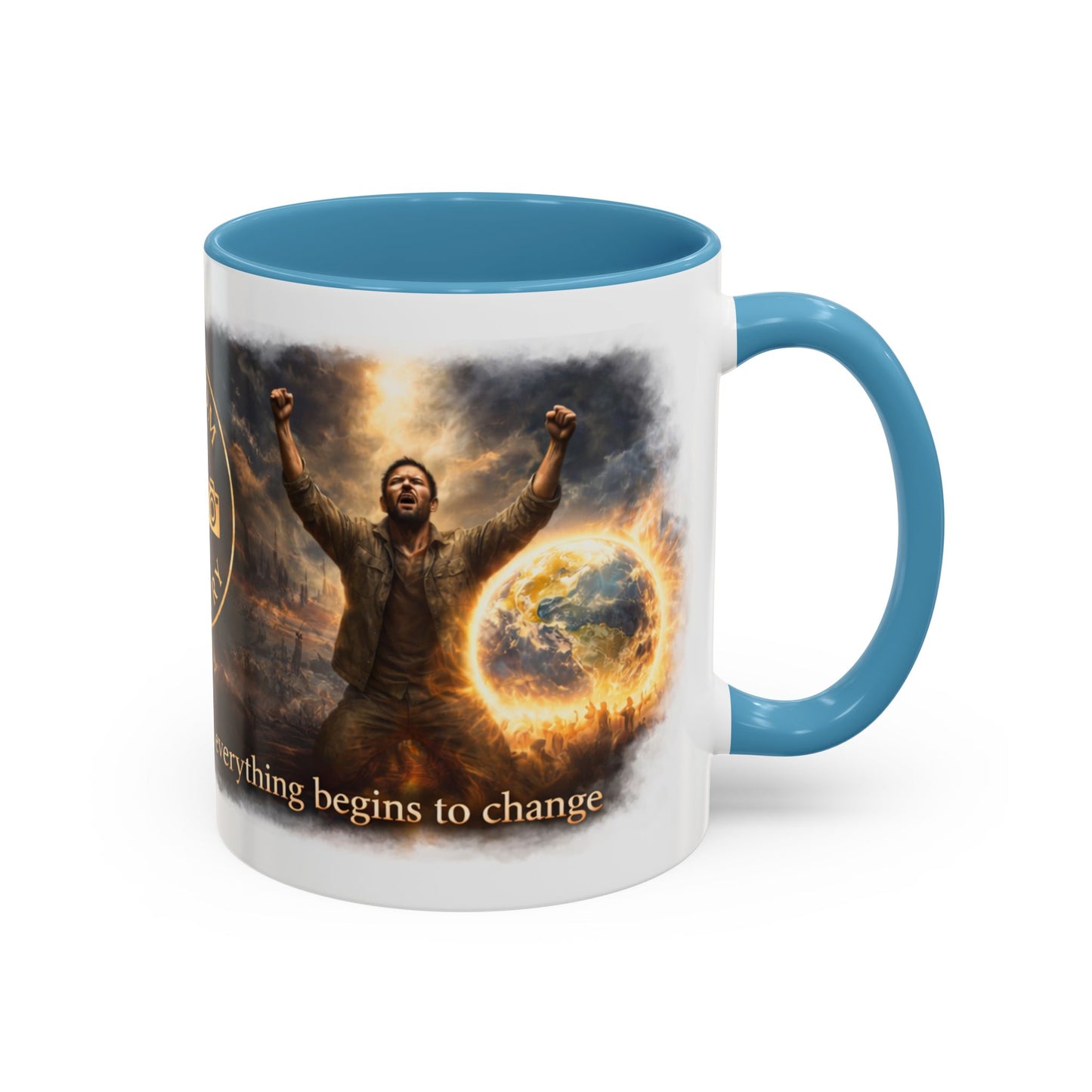 Kingdom Artistry Accent Coffee Mug — Music & Art Logo Merch (11/15oz)