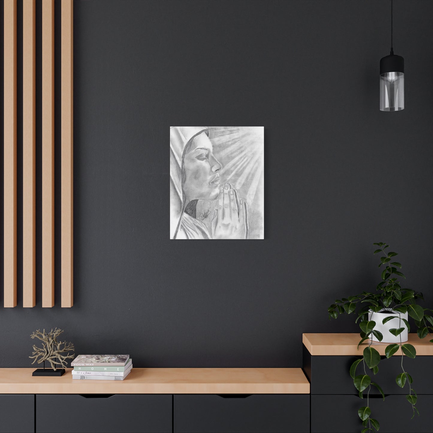 Praying Woman  - Canvas Gallery Wraps