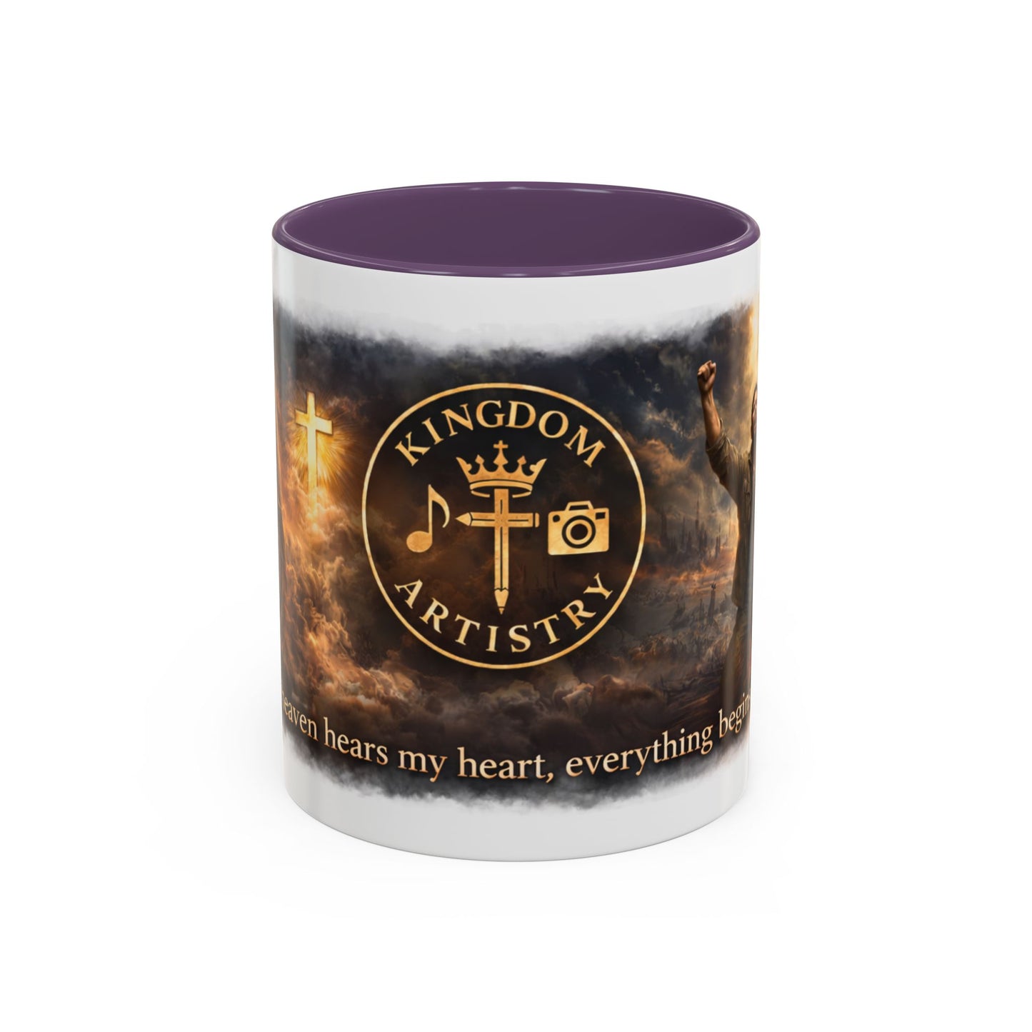 Kingdom Artistry Accent Coffee Mug — Music & Art Logo Merch (11/15oz)