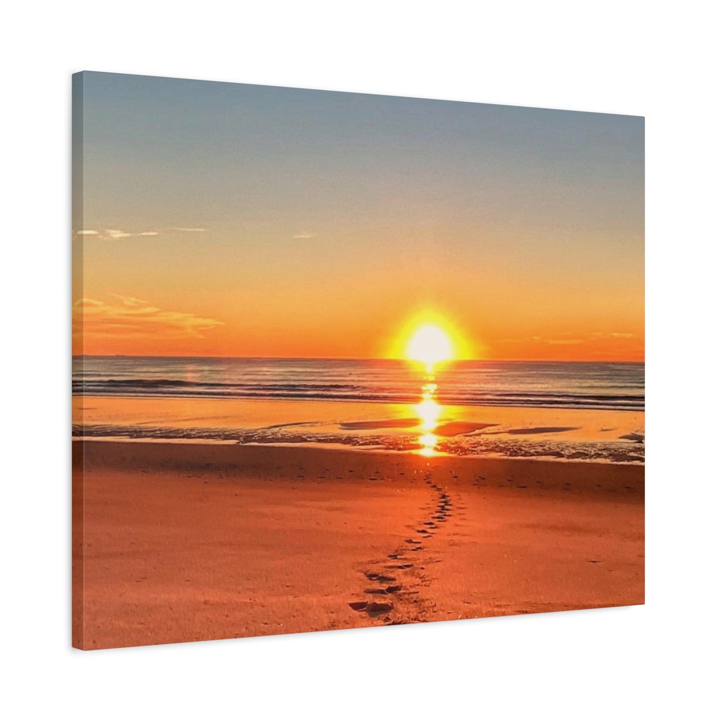 Footprints in the Sand - Canvas Wrap