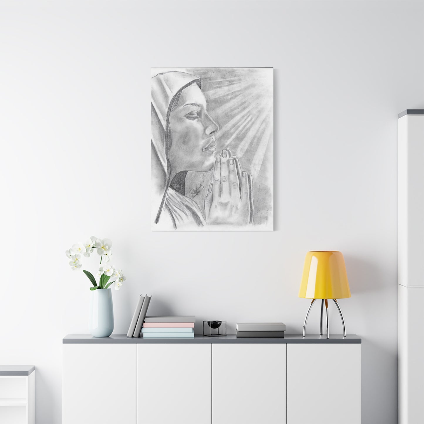 Praying Woman  - Canvas Gallery Wraps