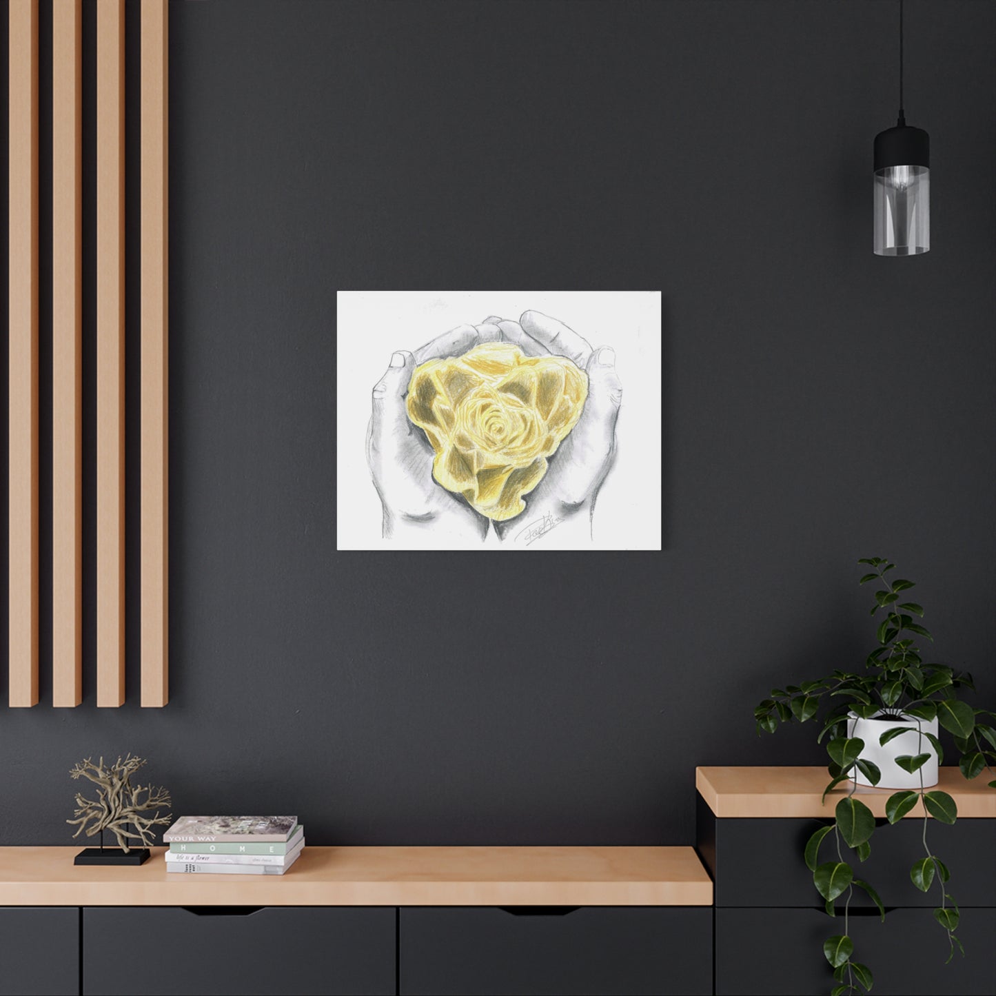 Yellow Rose - Canvas Gallery Wrap
