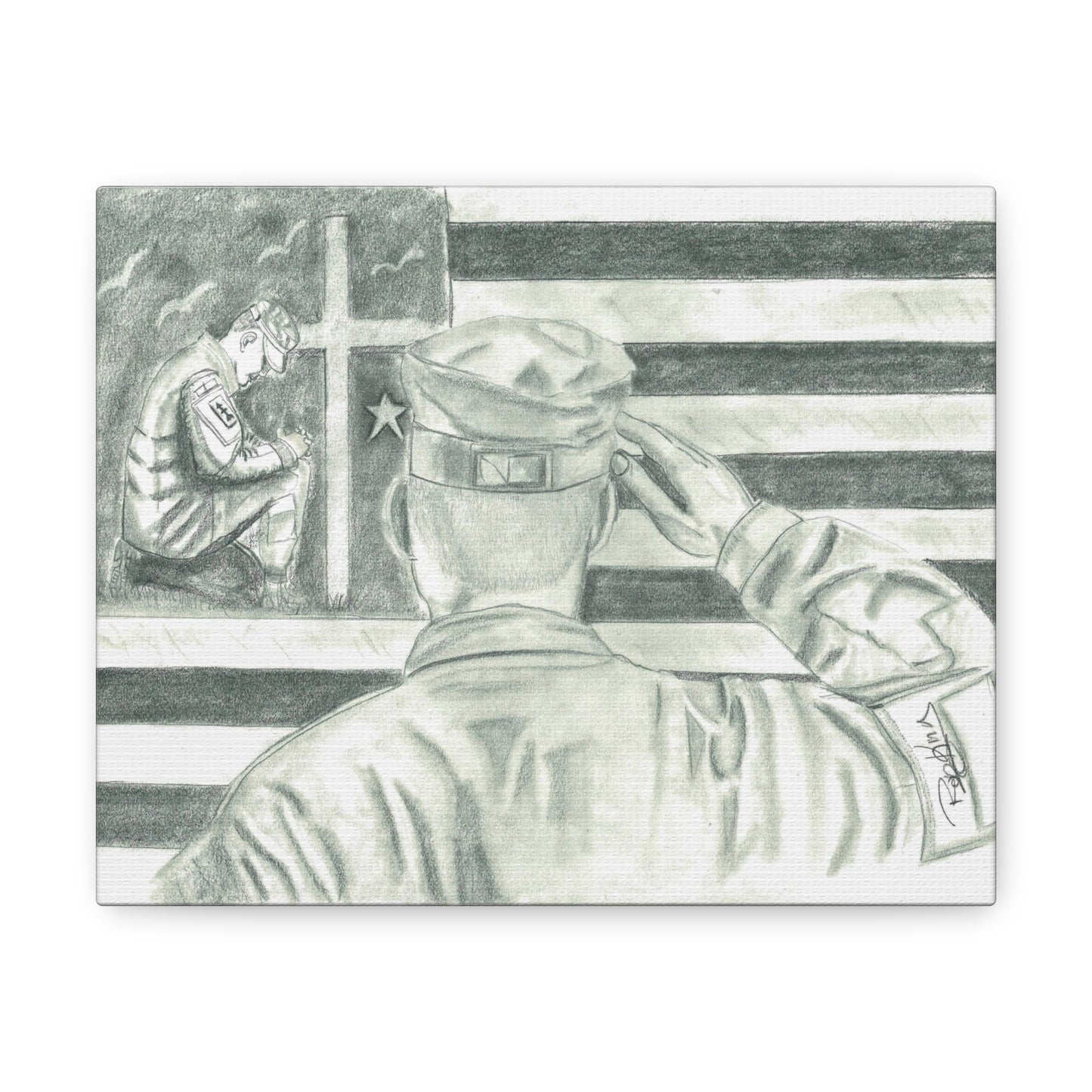 Service and Prayer - Canvas Gallery Wrap