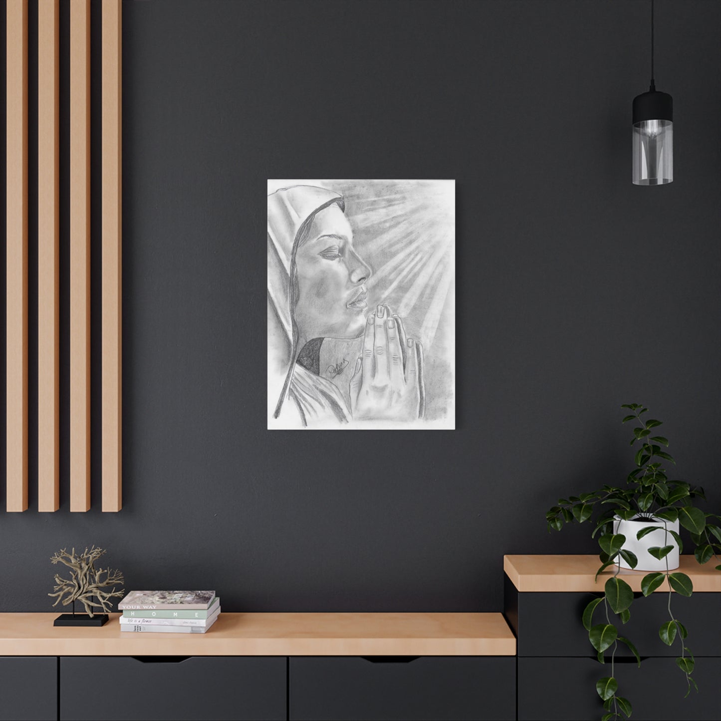 Praying Woman  - Canvas Gallery Wraps