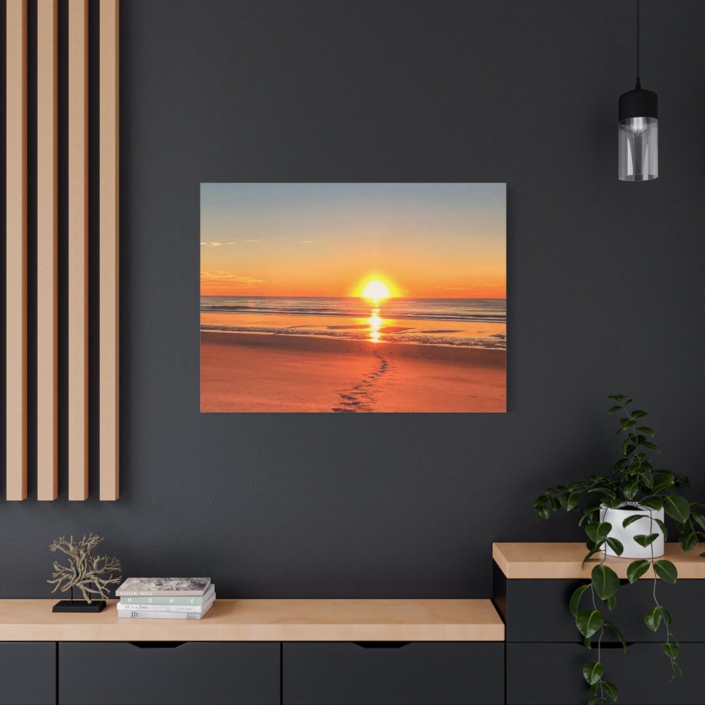 Footprints in the Sand - Canvas Wrap