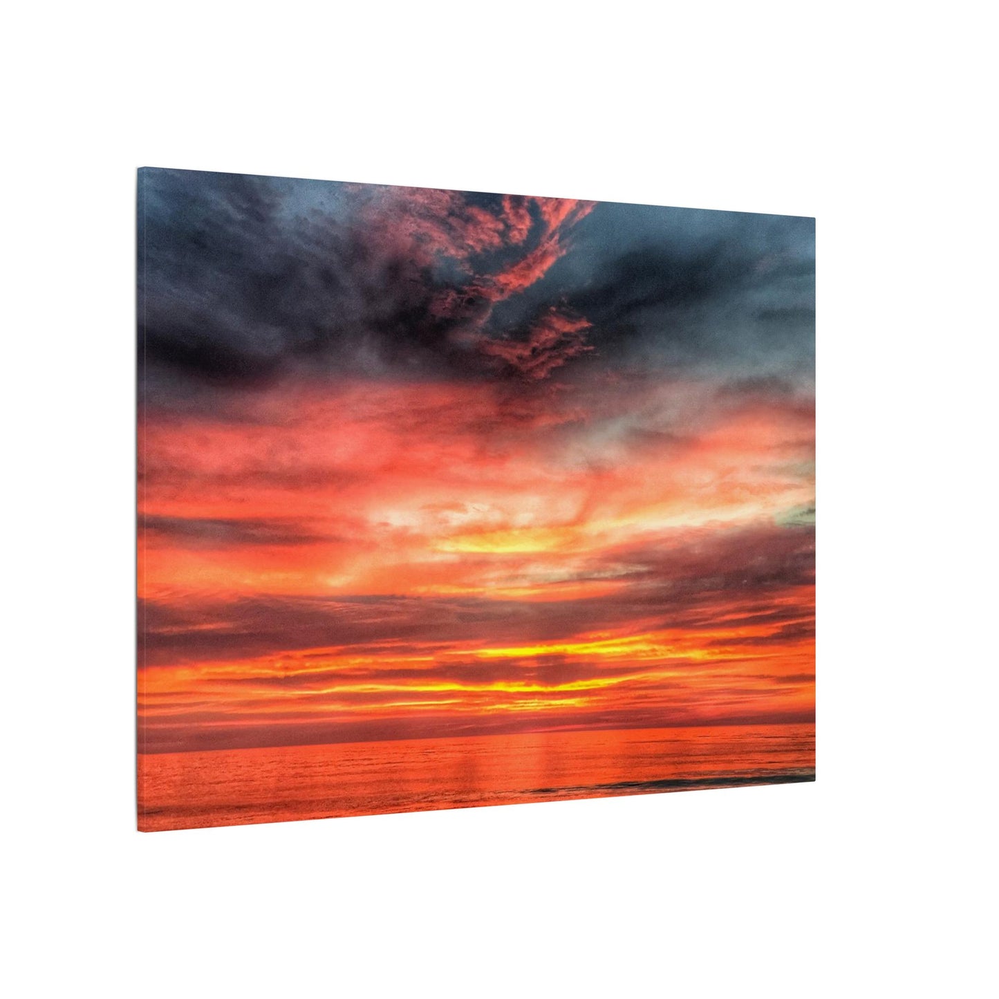 Atlantic Red Sunrise Reflection