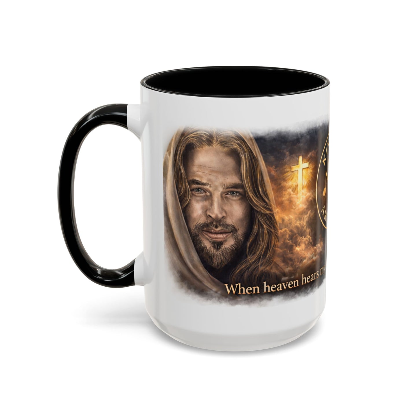 Kingdom Artistry Accent Coffee Mug — Music & Art Logo Merch (11/15oz)