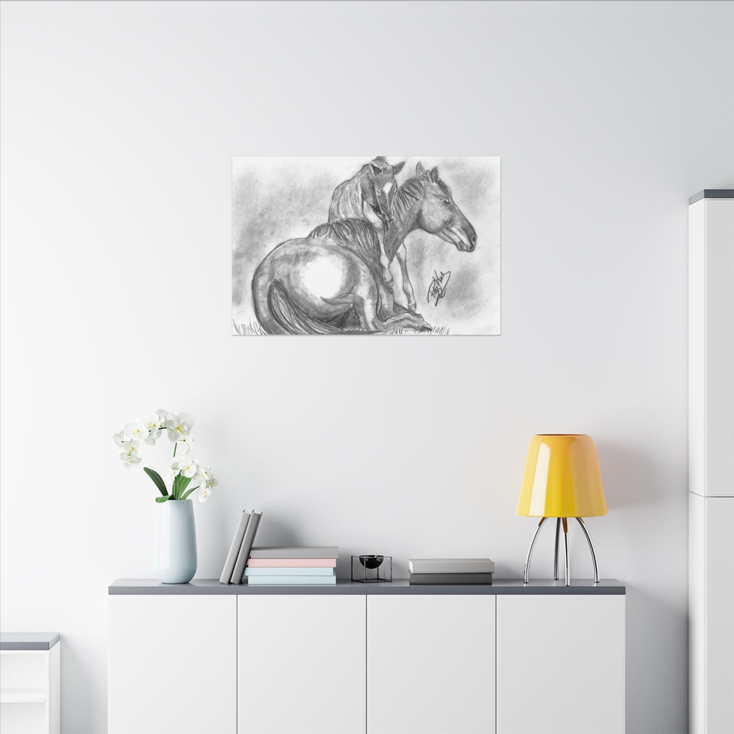 Horse and Foal - Canvas Gallery Wrap