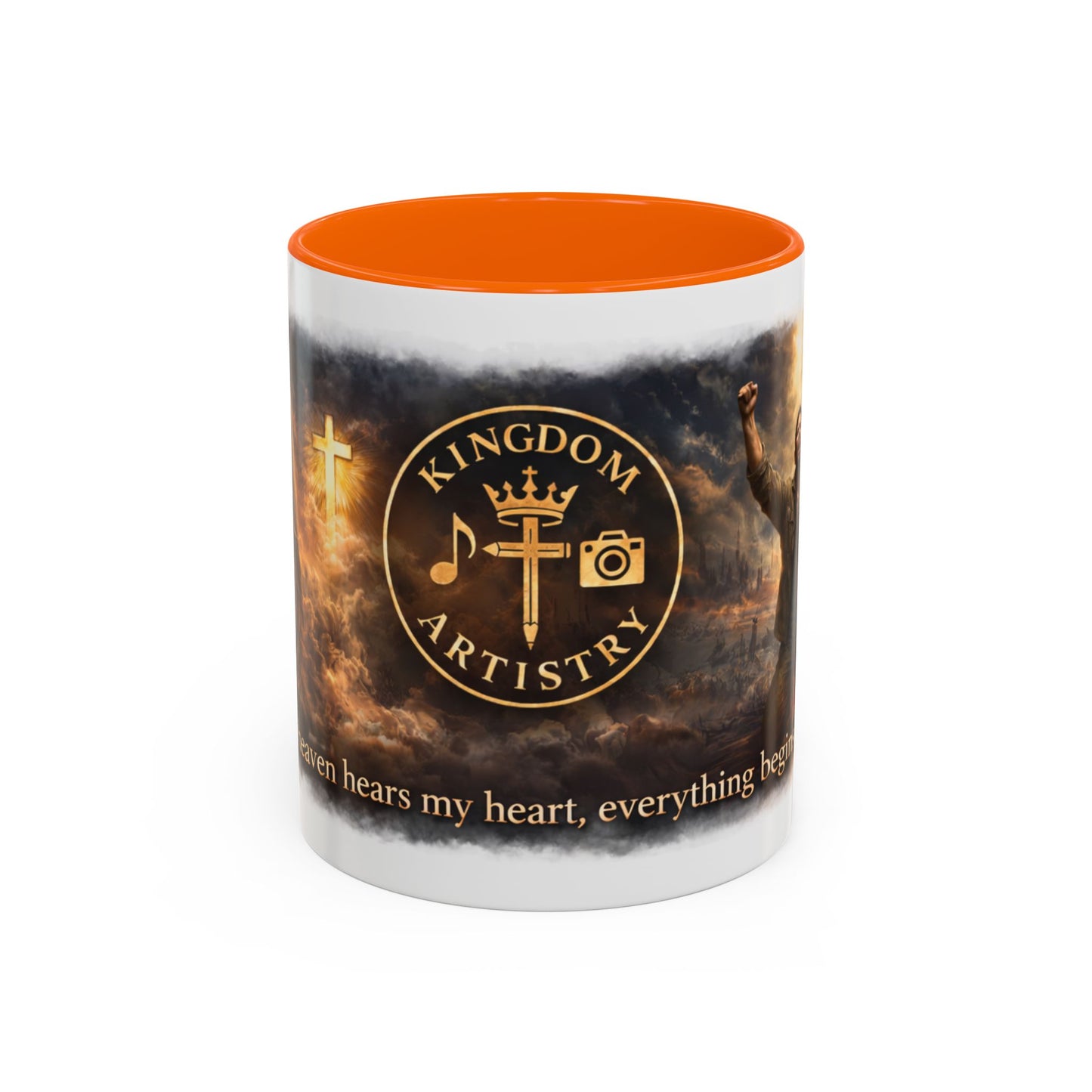 Kingdom Artistry Accent Coffee Mug — Music & Art Logo Merch (11/15oz)