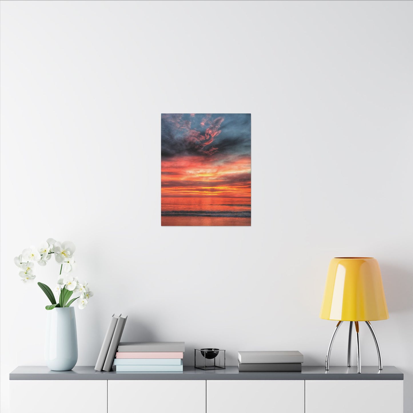 Atlantic Red Sunrise Reflection