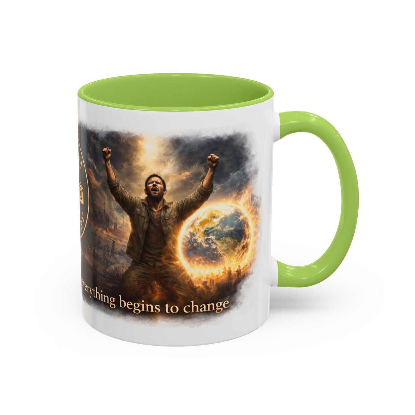 Kingdom Artistry Accent Coffee Mug — Music & Art Logo Merch (11/15oz)