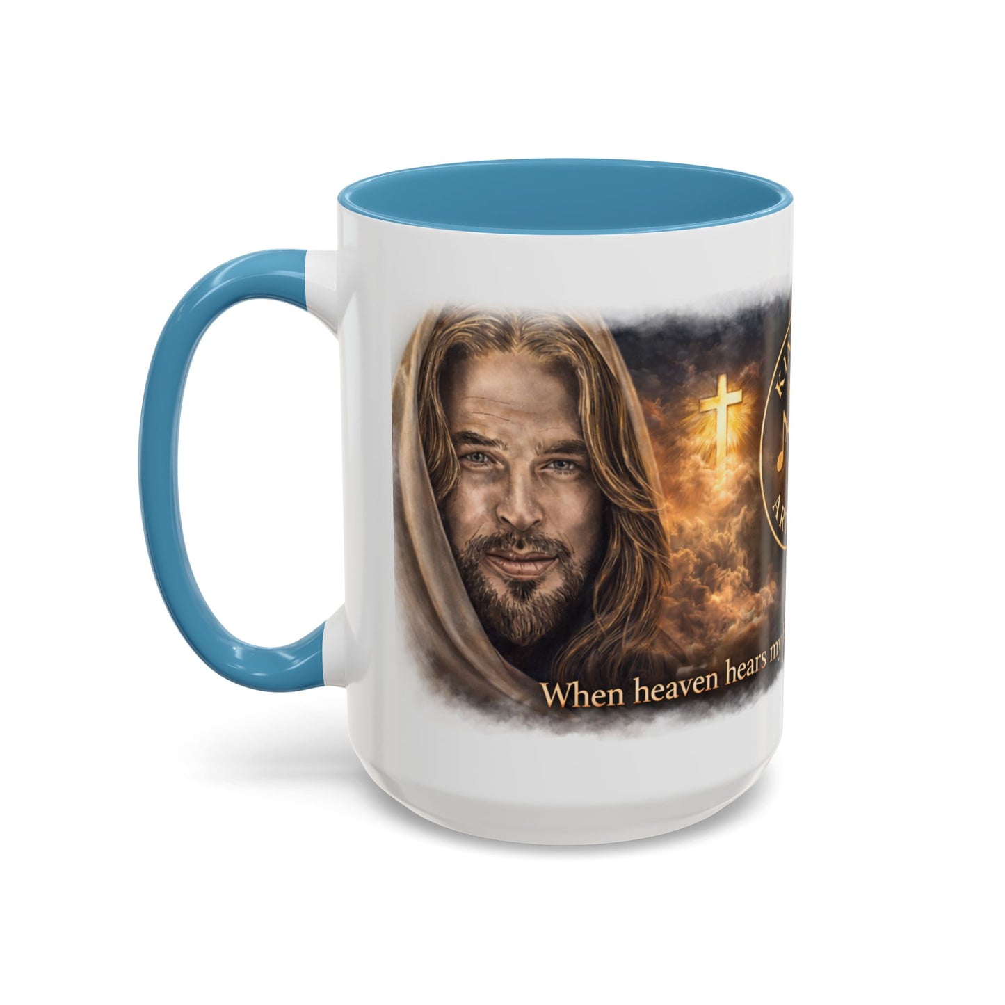Kingdom Artistry Accent Coffee Mug — Music & Art Logo Merch (11/15oz)
