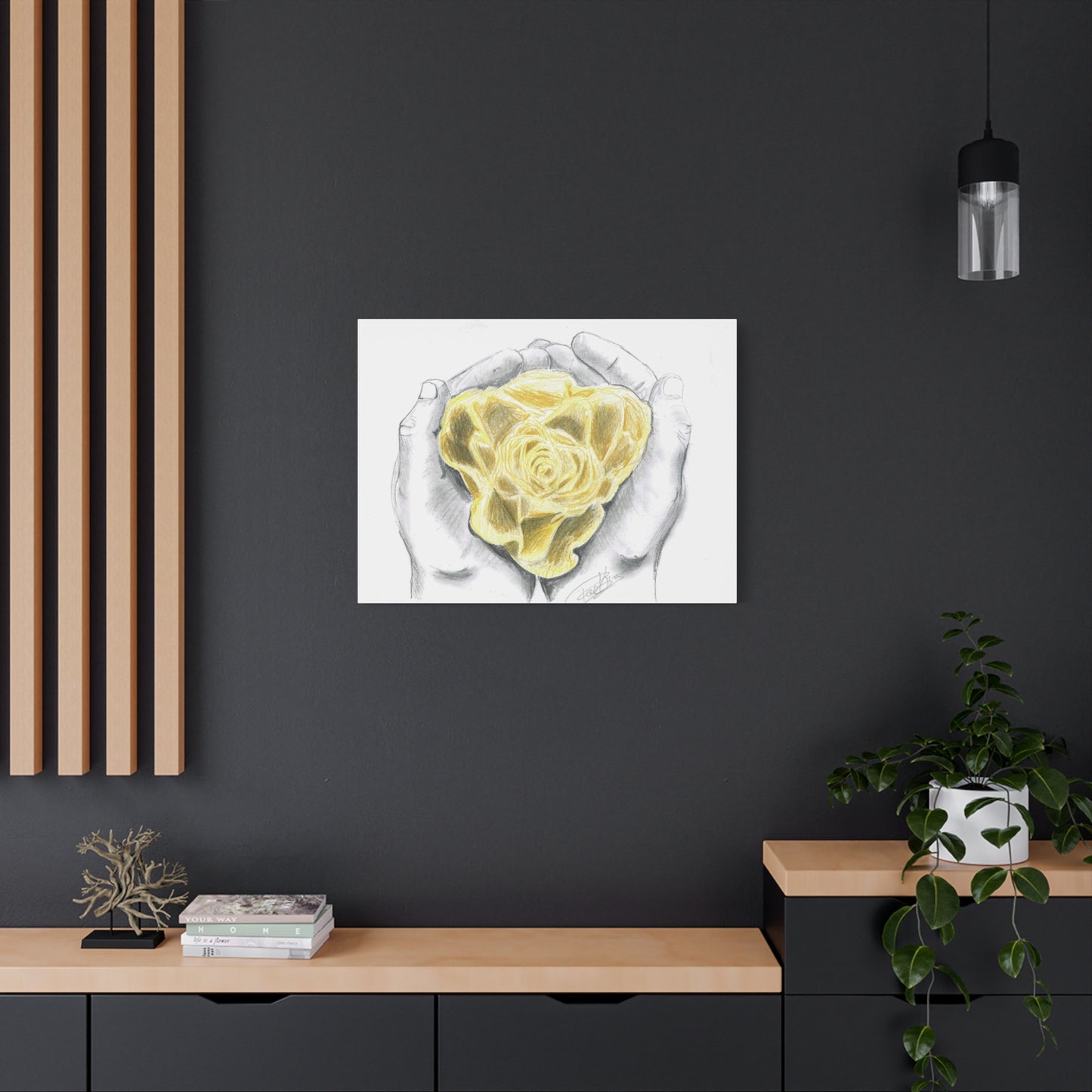 Yellow Rose - Canvas Gallery Wrap