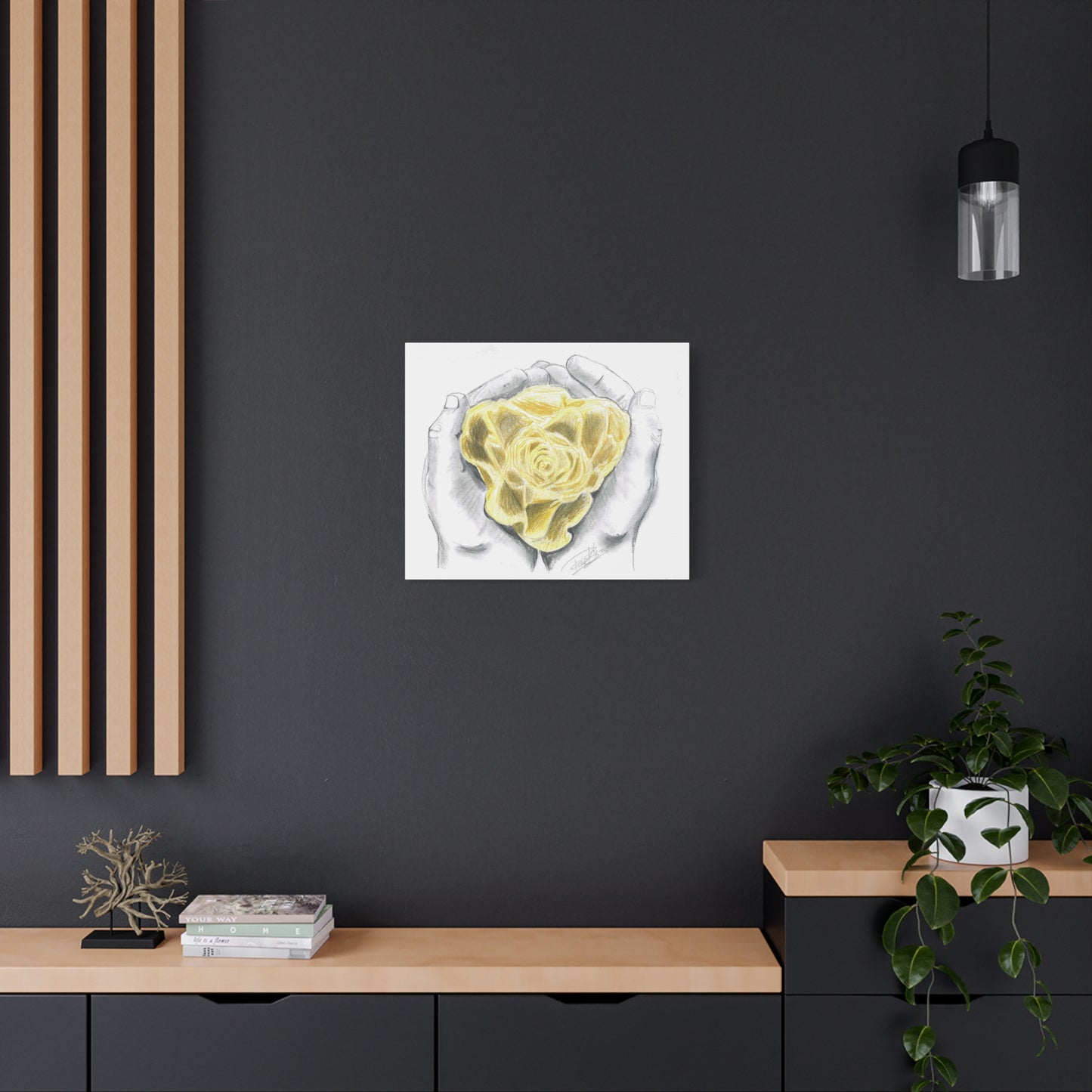 Yellow Rose - Canvas Gallery Wrap