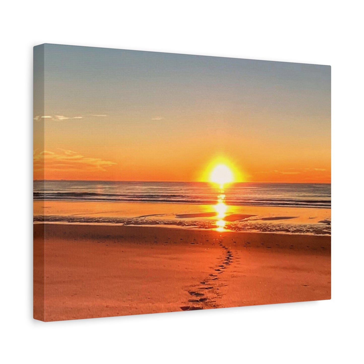 Footprints in the Sand - Canvas Wrap