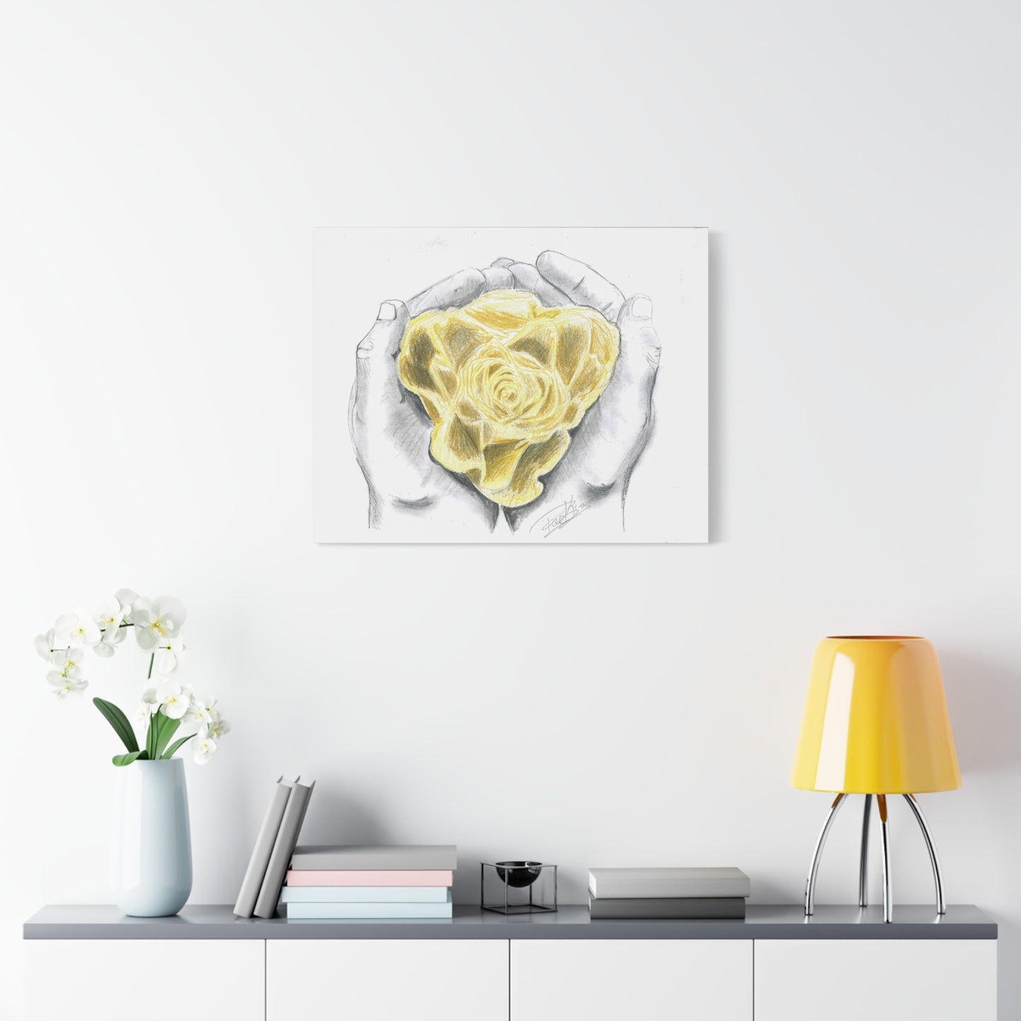 Yellow Rose - Canvas Gallery Wrap