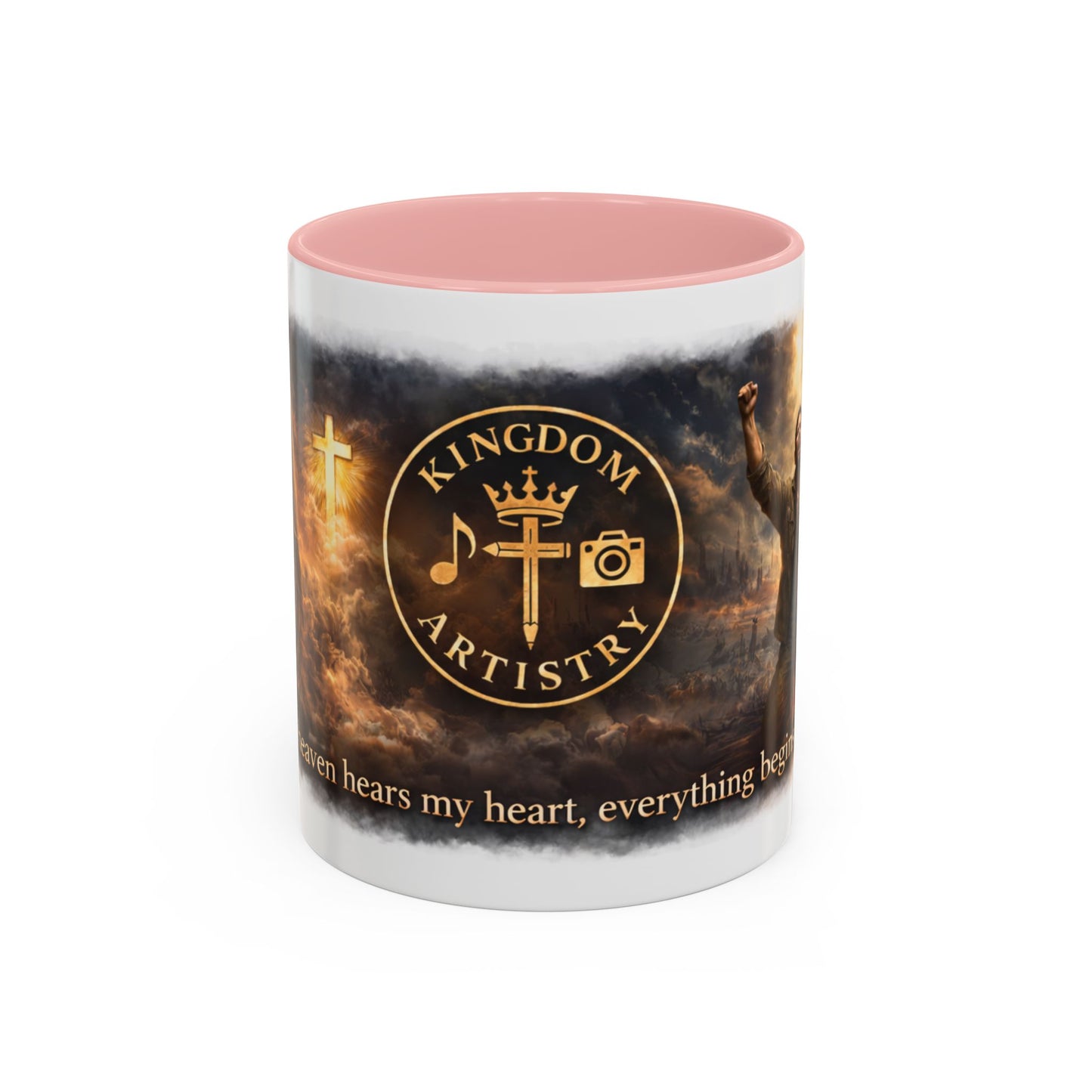 Kingdom Artistry Accent Coffee Mug — Music & Art Logo Merch (11/15oz)