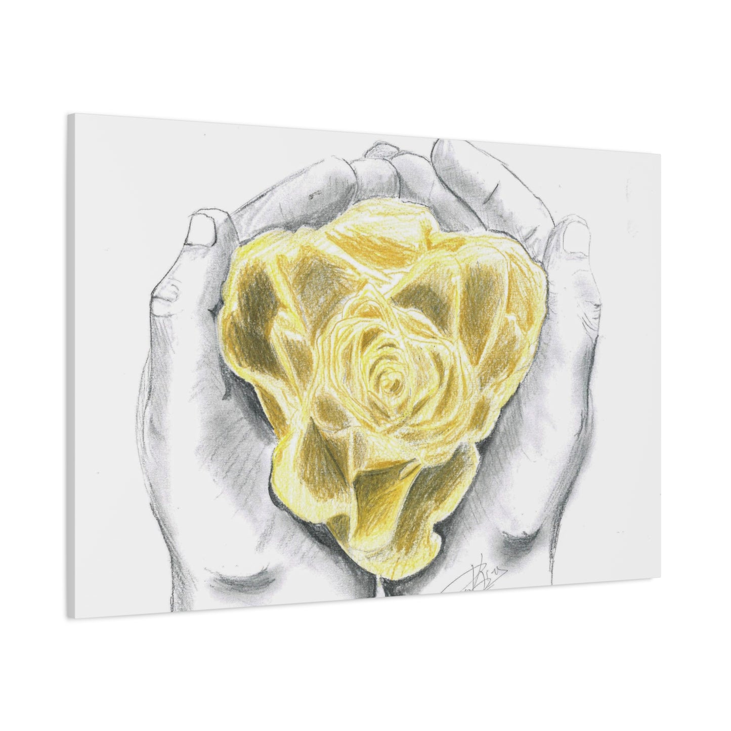 Yellow Rose - Canvas Gallery Wrap