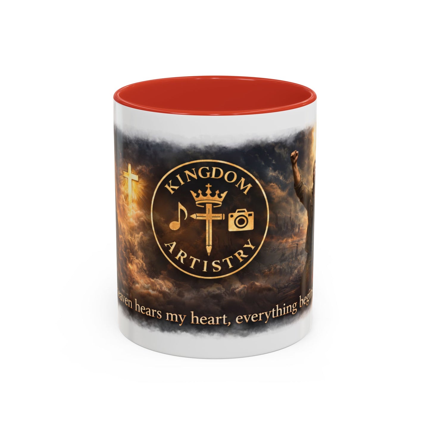 Kingdom Artistry Accent Coffee Mug — Music & Art Logo Merch (11/15oz)