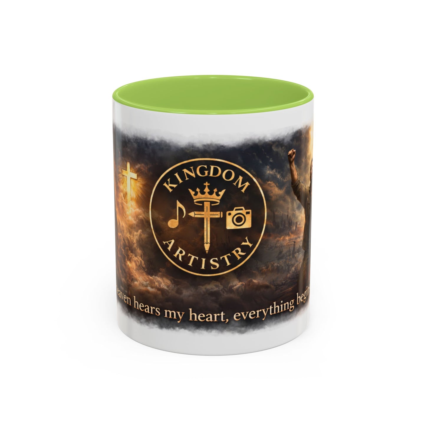 Kingdom Artistry Accent Coffee Mug — Music & Art Logo Merch (11/15oz)