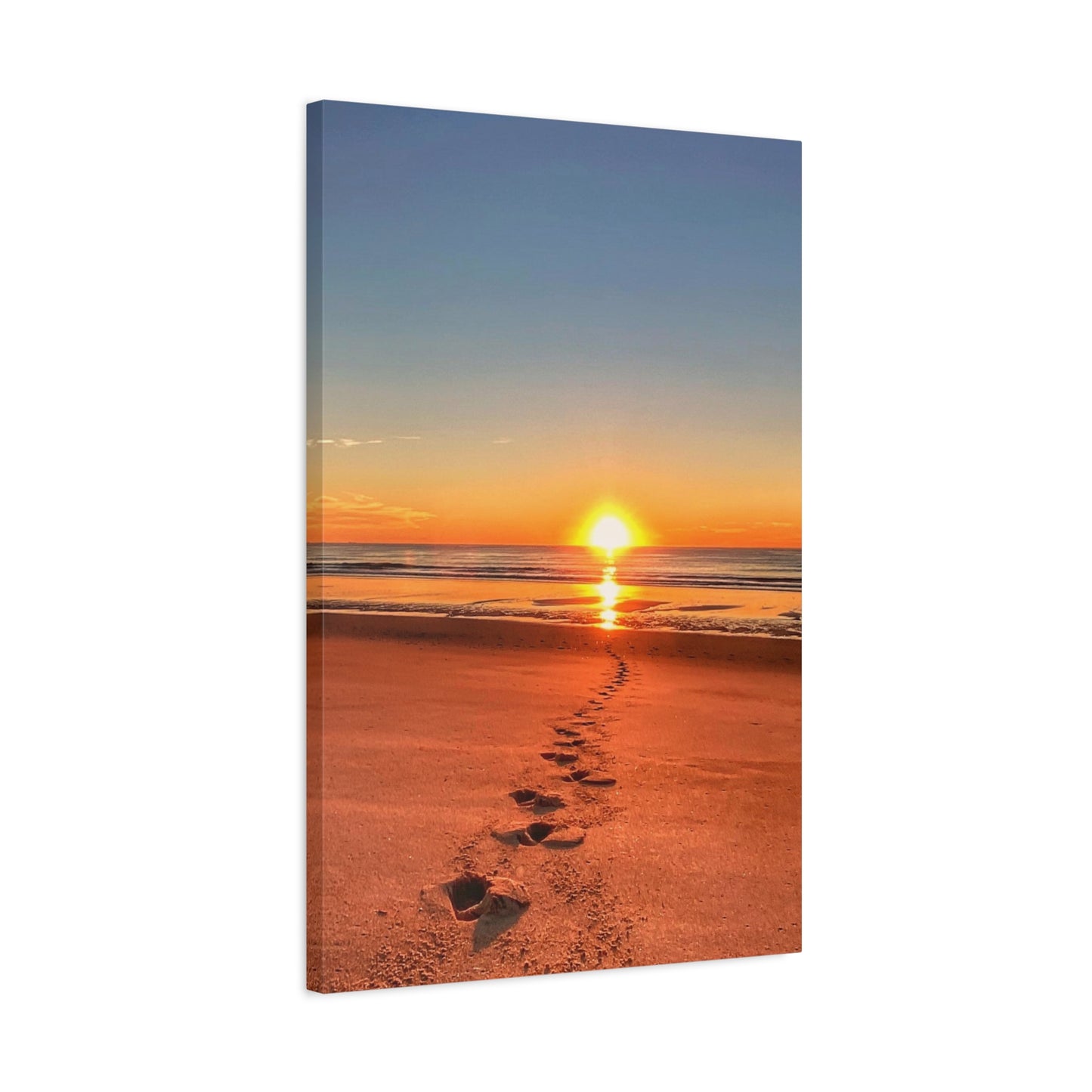 Footprints in the Sand - Canvas Wrap