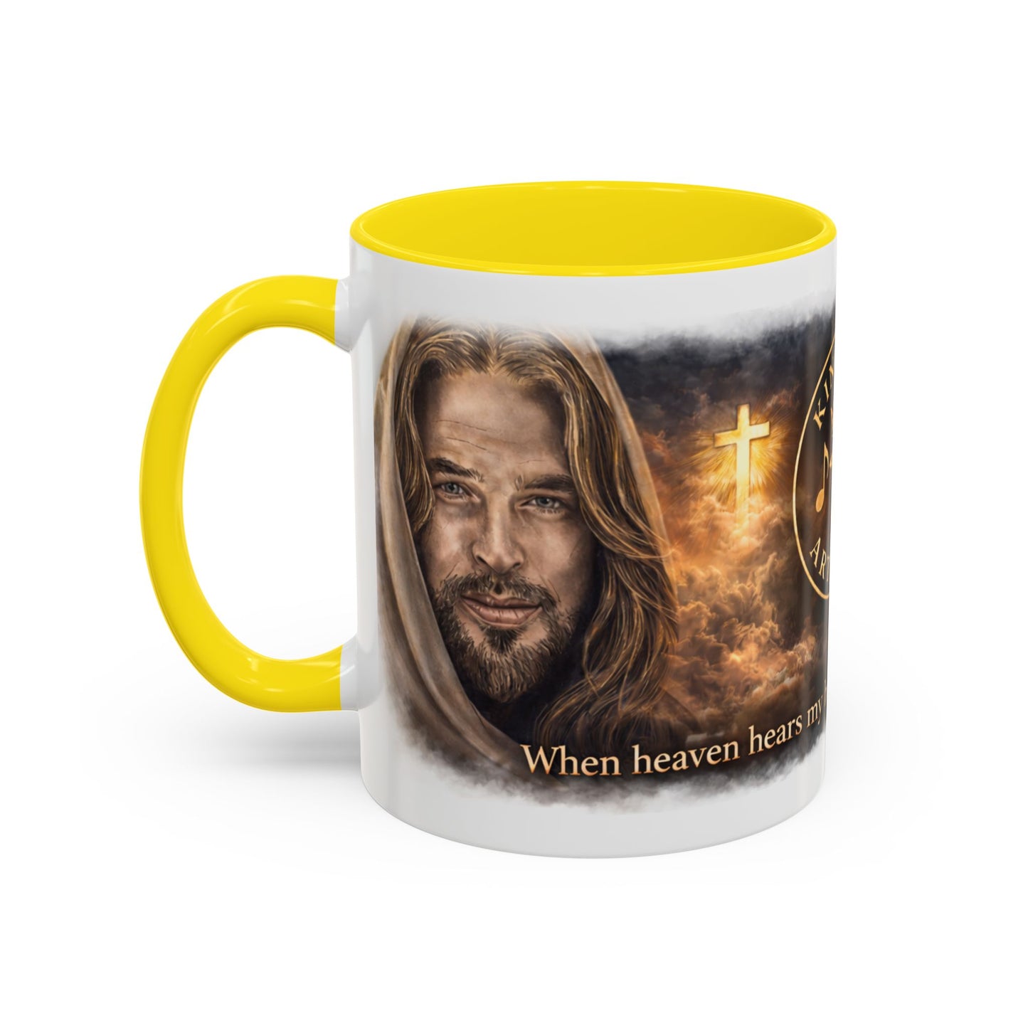 Kingdom Artistry Accent Coffee Mug — Music & Art Logo Merch (11/15oz)