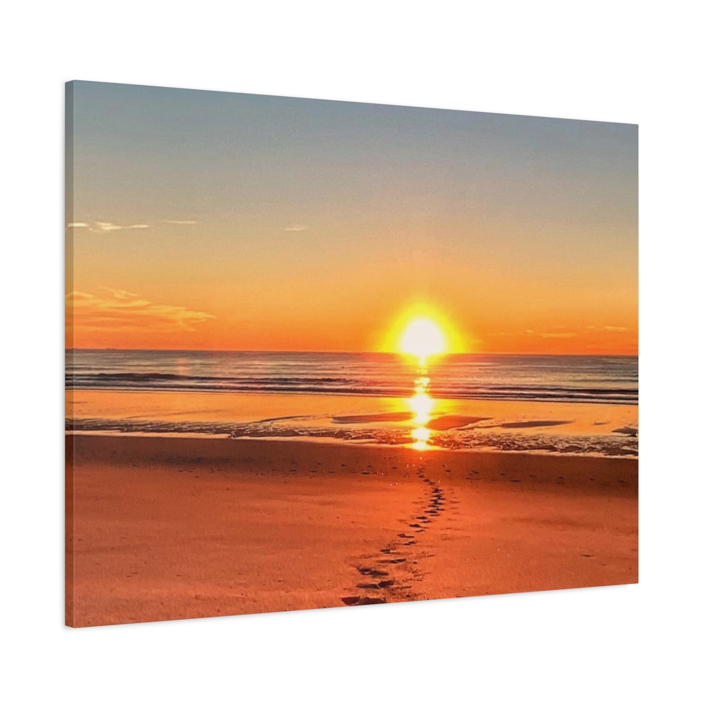 Footprints in the Sand - Canvas Wrap