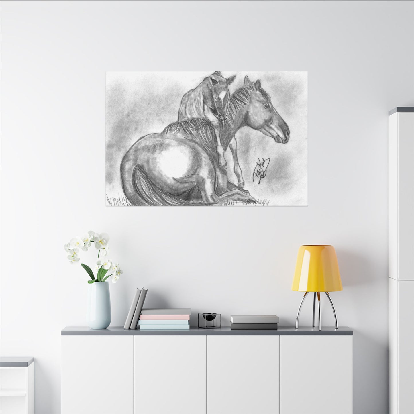 Horse and Foal - Canvas Gallery Wrap