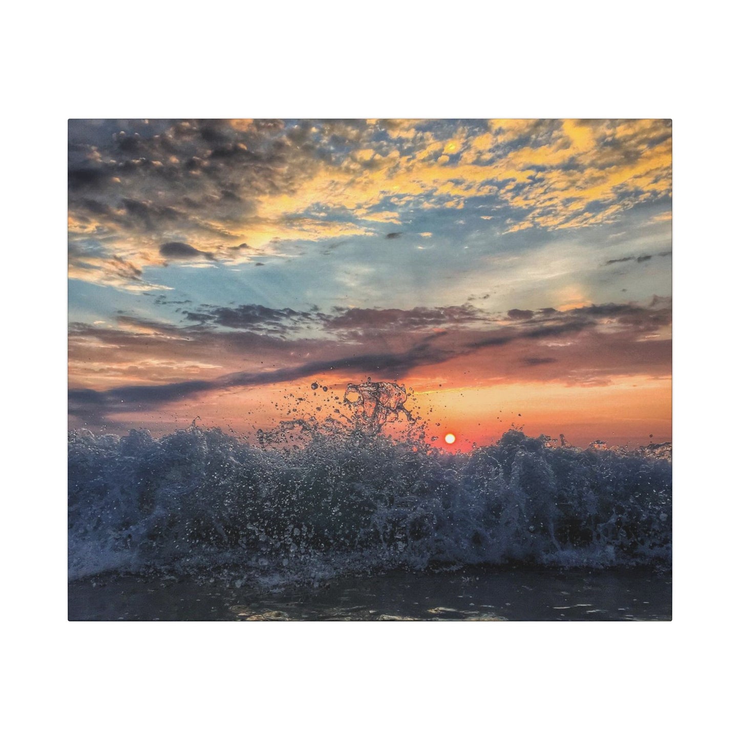 Heavan Meets The Sea - Canvas Wrap