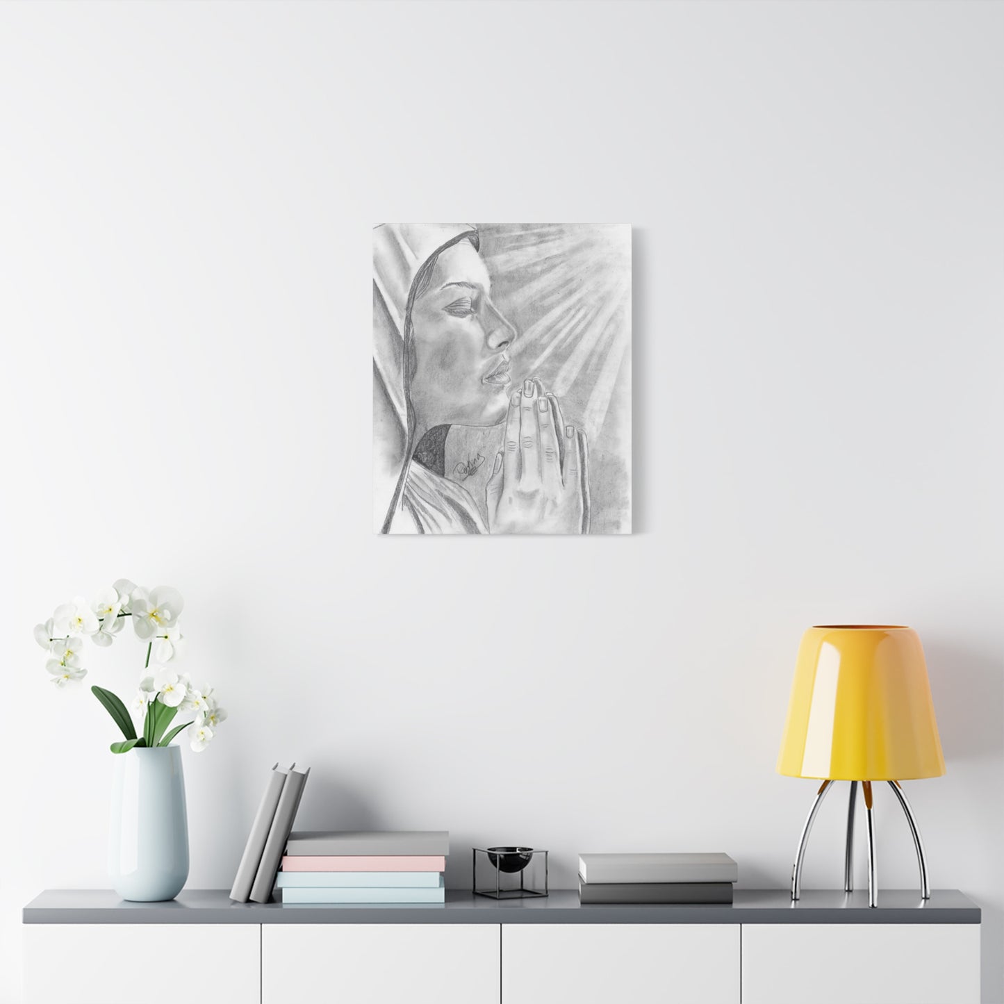 Praying Woman  - Canvas Gallery Wraps