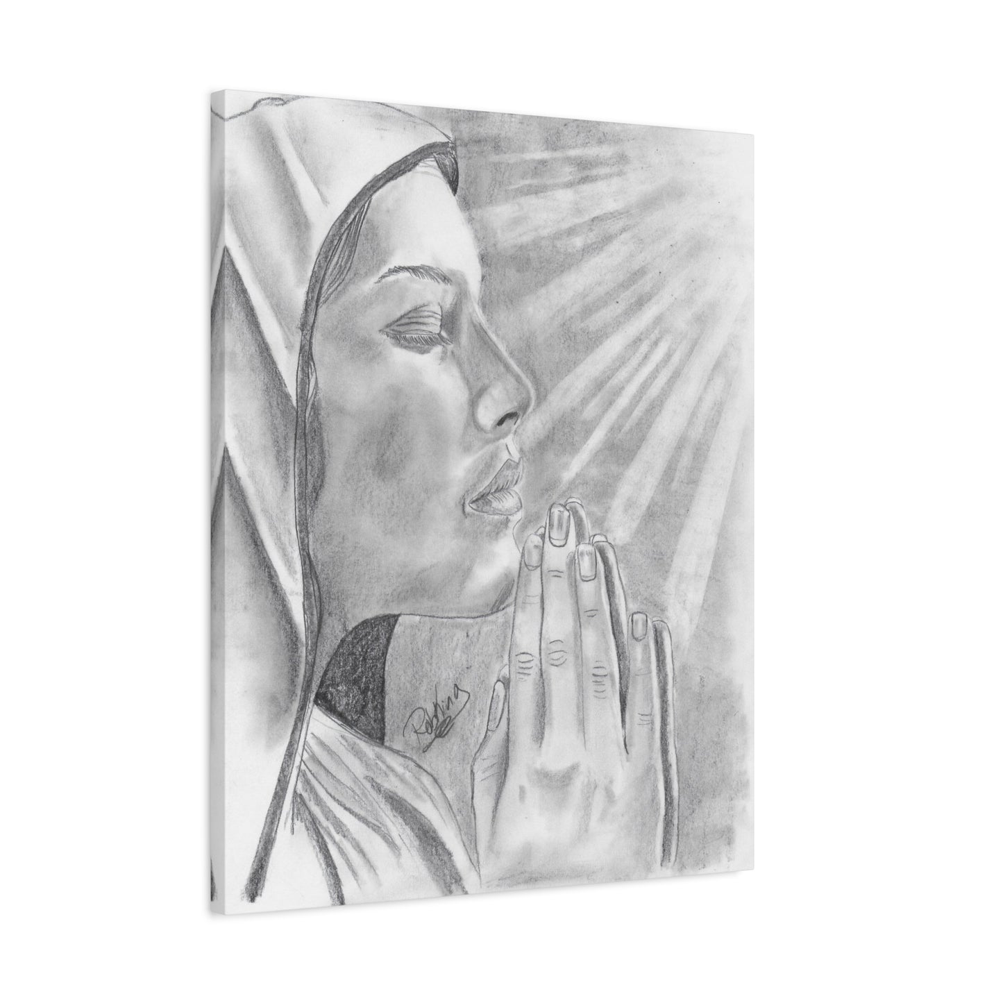 Praying Woman  - Canvas Gallery Wraps