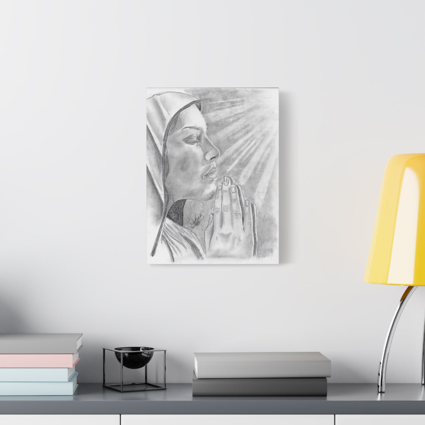 Praying Woman  - Canvas Gallery Wraps