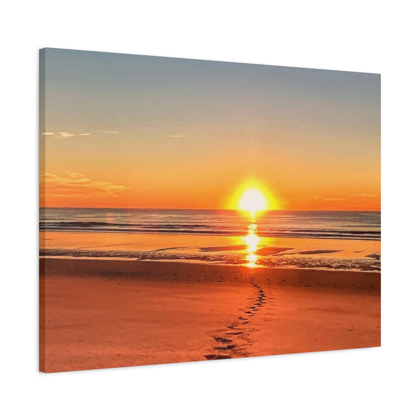 Footprints in the Sand - Canvas Wrap