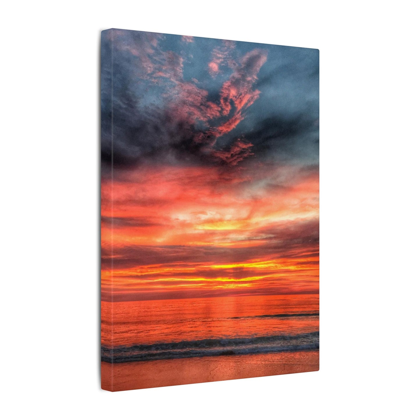 Atlantic Red Sunrise Reflection