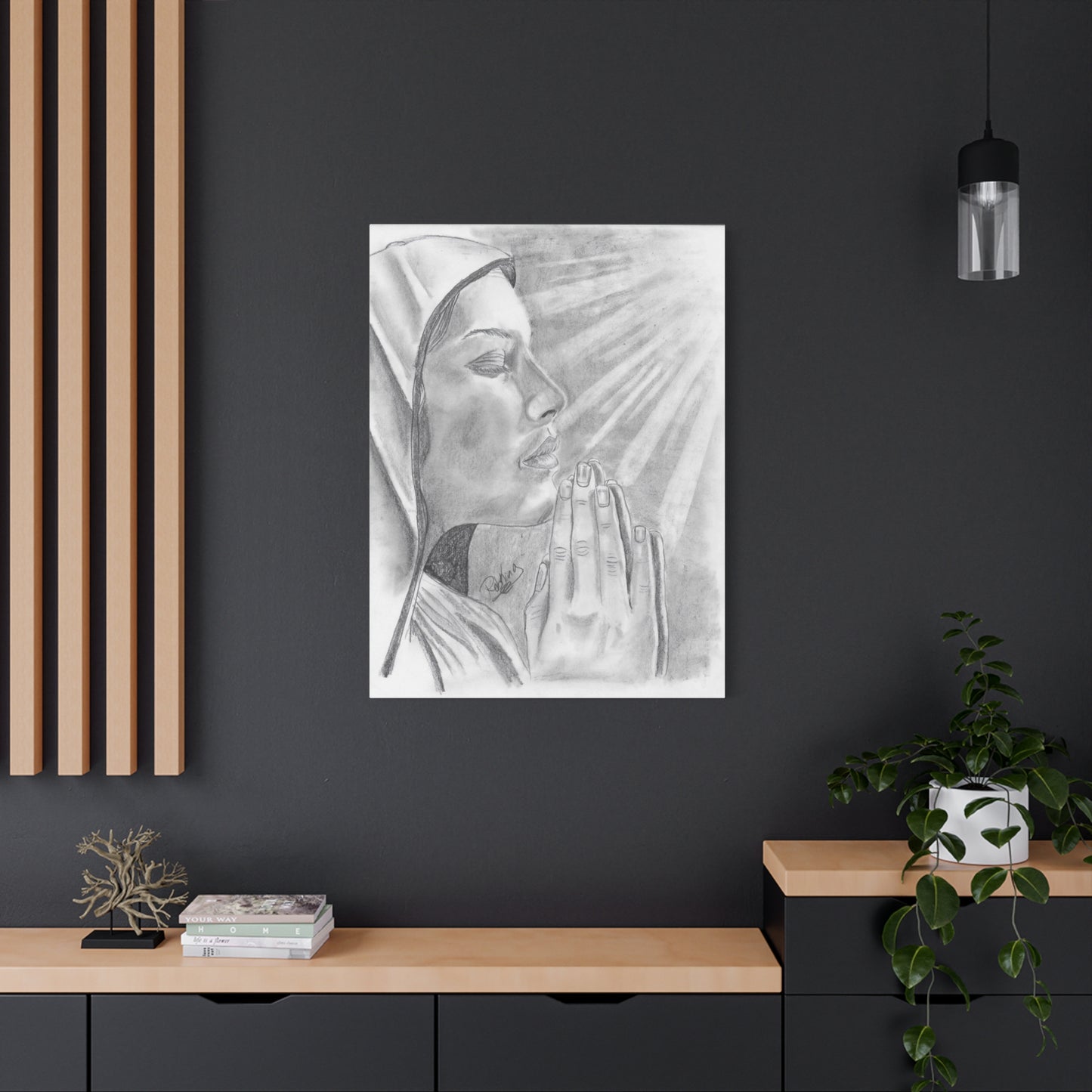 Praying Woman  - Canvas Gallery Wraps