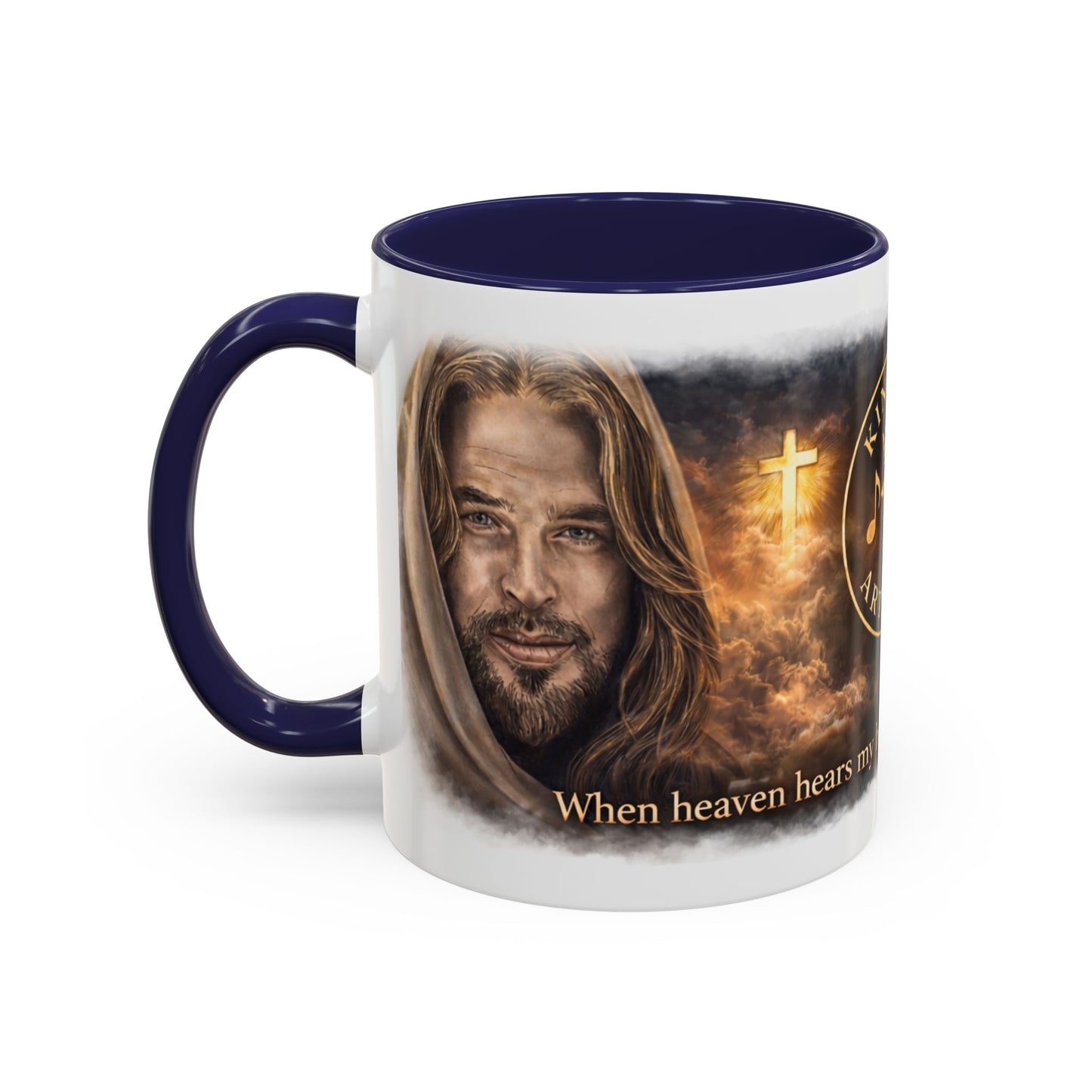 Kingdom Artistry Accent Coffee Mug — Music & Art Logo Merch (11/15oz)