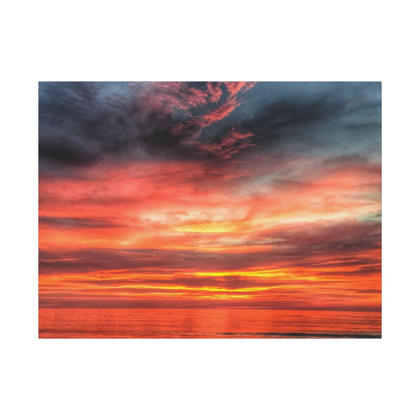 Atlantic Red Sunrise Reflection