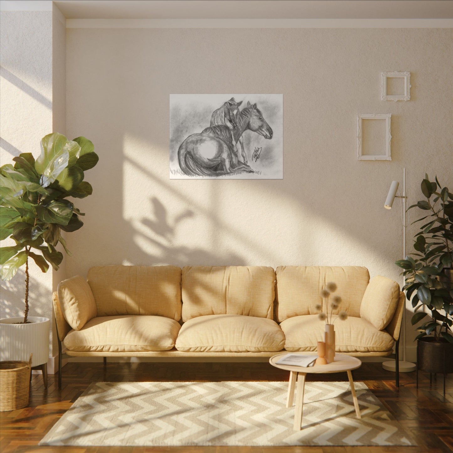 Horse and Foal - Canvas Gallery Wrap